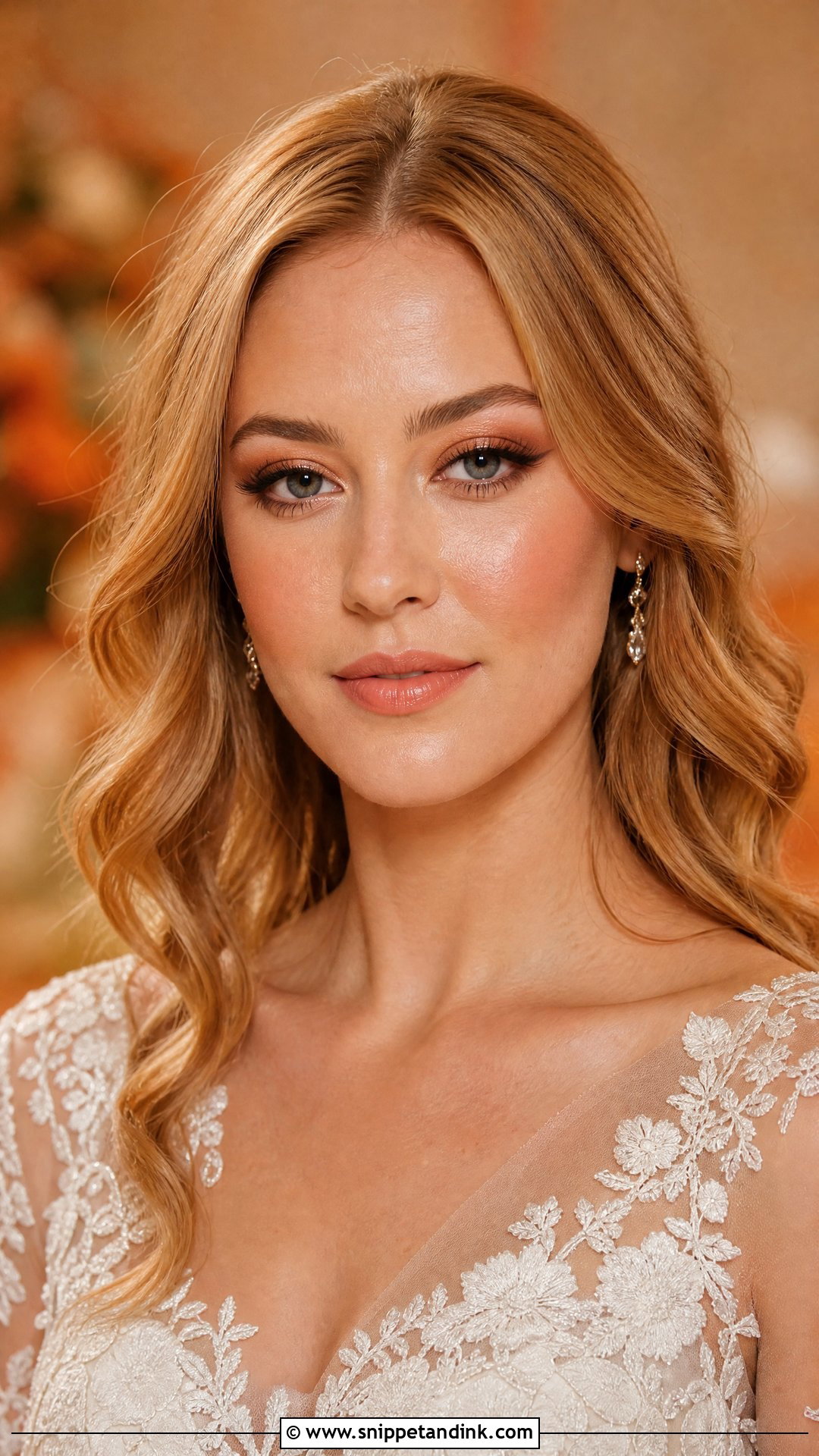 Peach Autumn Bridal Makeup - Snippet and Ink - 20 Autumn Bridal Makeup Ideas
