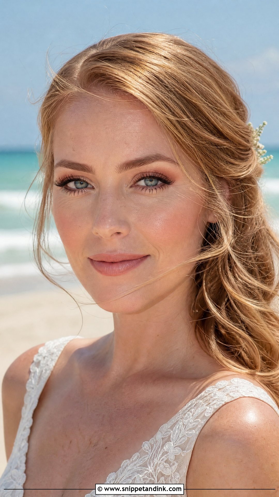 Peach Beach Wedding Makeup For Blue Eyes - Snippet and Ink - 20 Beach Wedding Makeup for Blue Eyes
