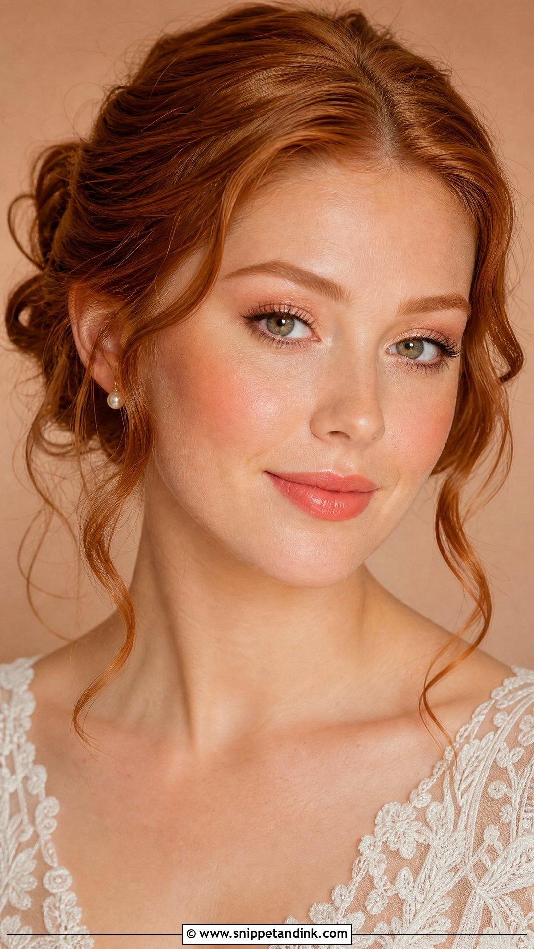 Peach Blush Wedding Makeup For Redheads - Snippet and Ink - 20 Red Head Wedding Makeup Ideas