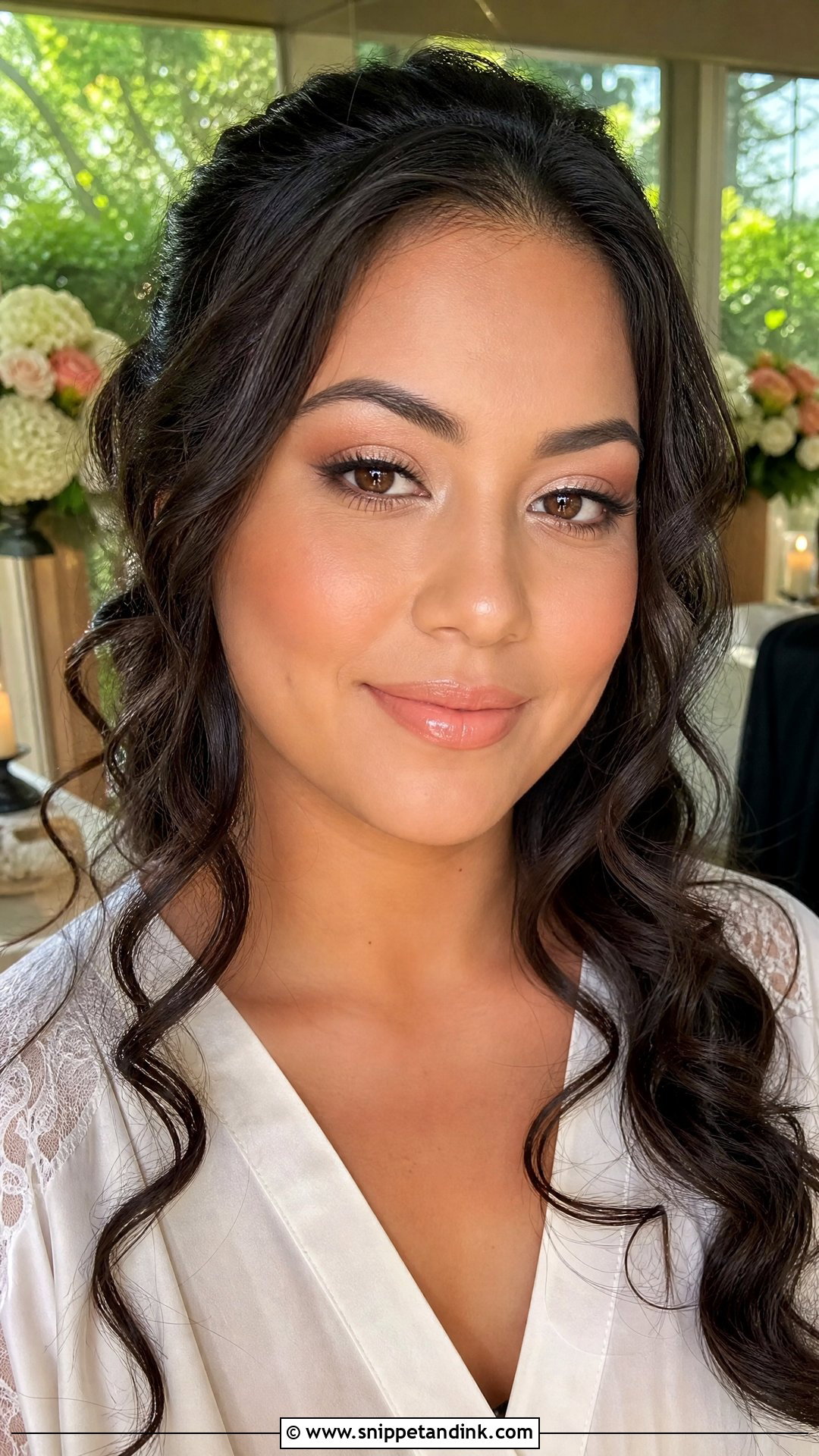 Peach Bridal Eye Makeup - Snippet and Ink - 30 Bridal Eye Makeup Ideas