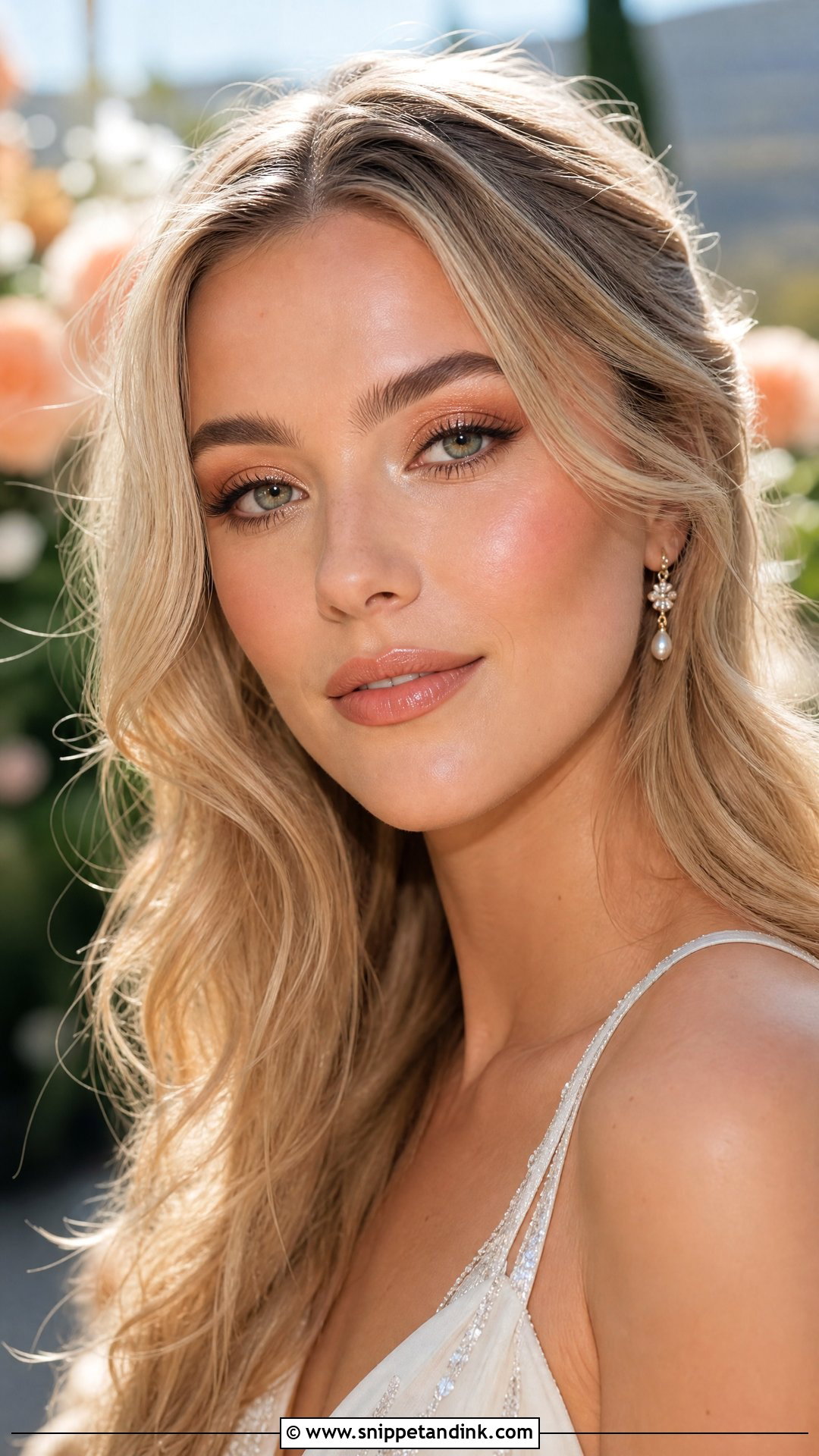 Peach Bridal Glam Makeup - Snippet and Ink - 25 Wedding Glam Makeup Brides