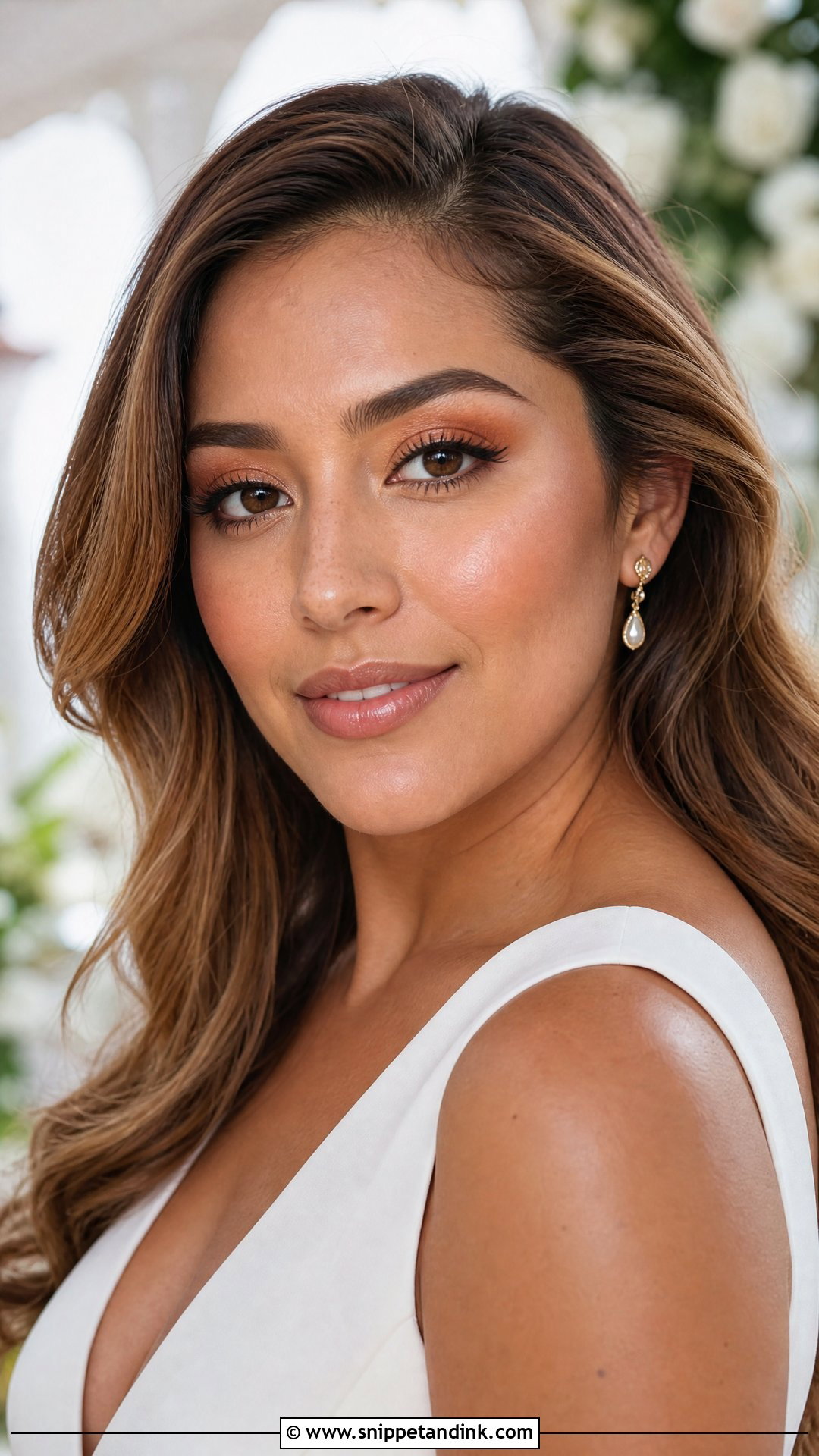 Peach Bridal Makeup - Snippet and Ink - 20 Makeup Looks for Wedding Bride