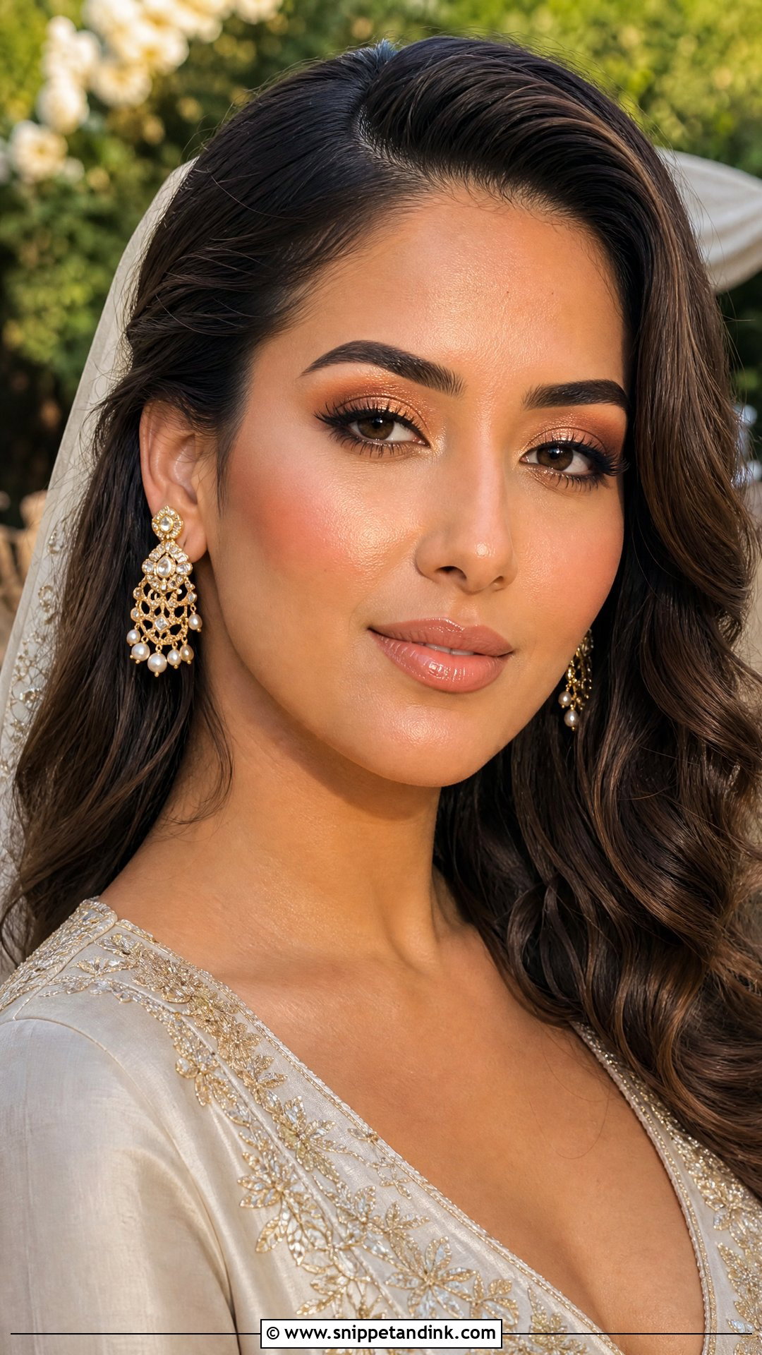 Peach Bridal Makeup - Snippet and Ink - 20 Bridal Look Makeup Ideas