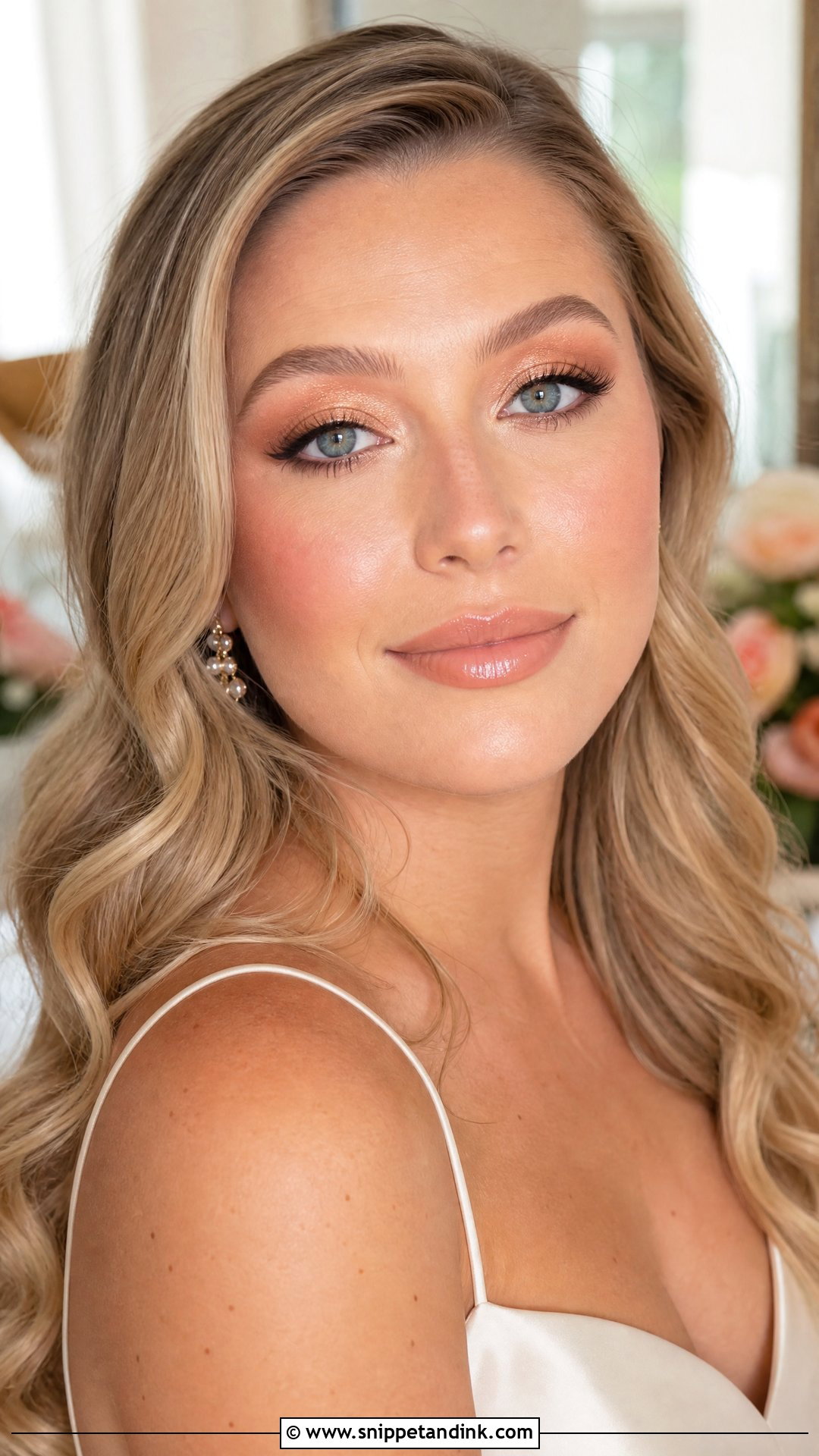 Peach Bridal Makeup - Snippet and Ink - 20 Self Bridal Makeup Ideas