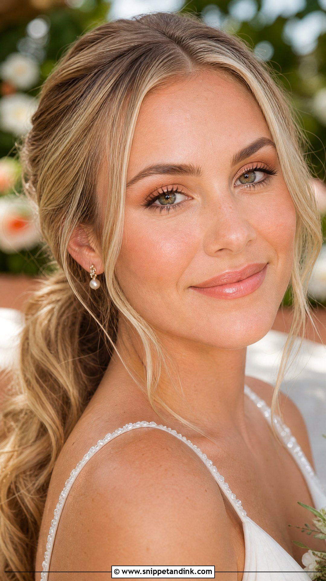 Peach Bridal Makeup - Snippet and Ink - 20 Timeless Bridal Makeup Ideas