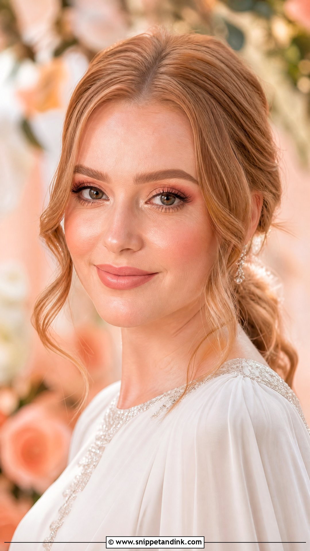 Peach Bridal Makeup - Snippet and Ink - 20 Traditional Bridal Makeup Ideas