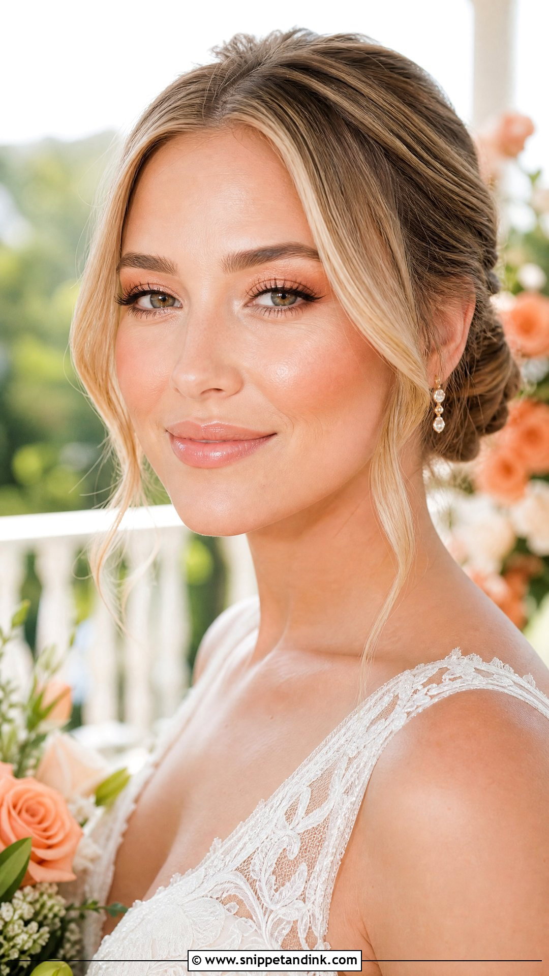 Peach Bridal Makeup - Snippet and Ink - 20 Types of Bridal Makeup Ideas