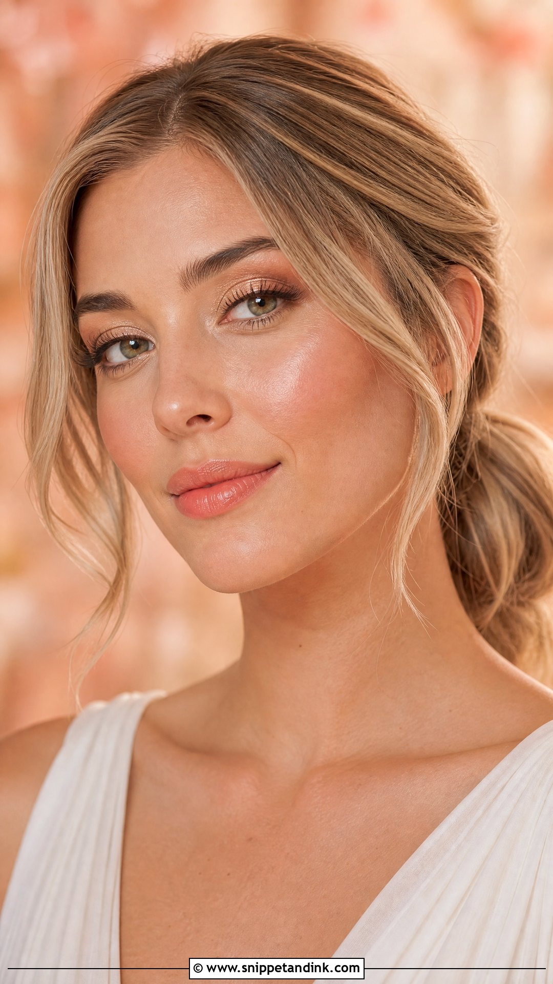 Peach Bridal Makeup - Snippet and Ink - 20 Wedding Makeup Inspo Brides