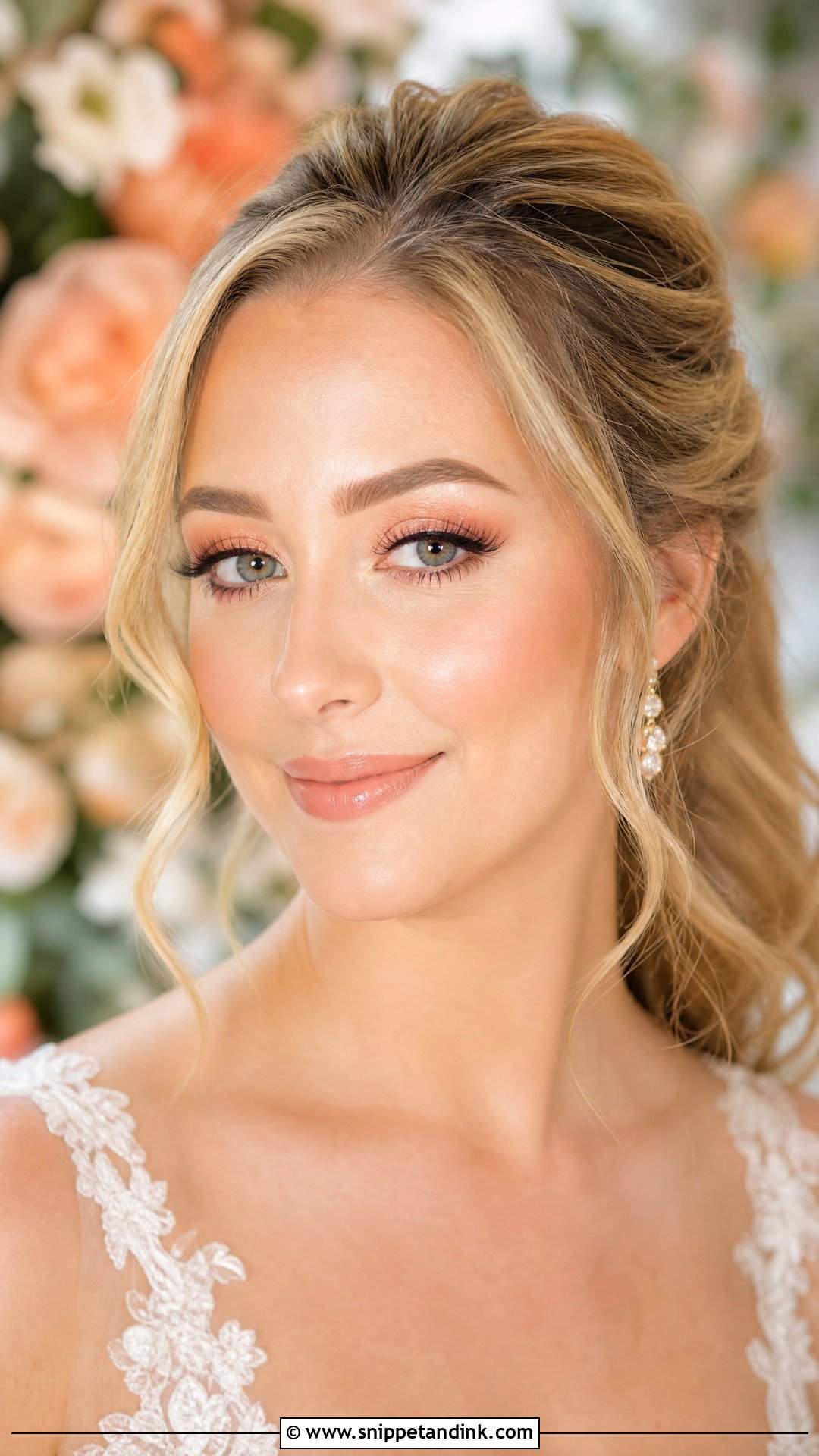 Peach Bridal Makeup - Snippet and Ink - 25 Bridal Makeup 2025 Ideas