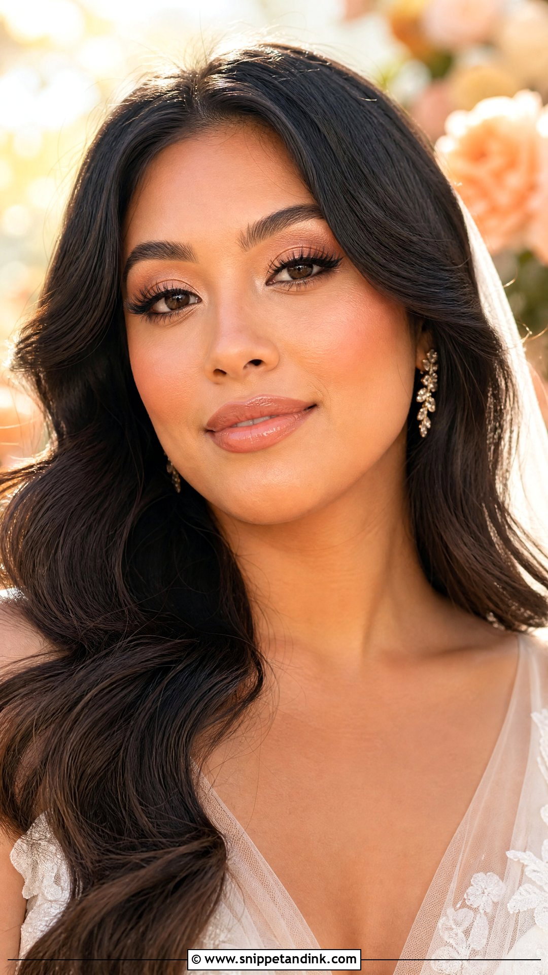 Peach Bridal Makeup - Snippet and Ink - 25 Bridal Makeup Inspiration Ideas