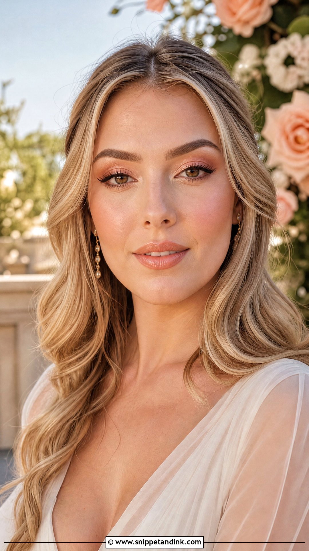 Peach Bridal Makeup - Snippet and Ink - 25 Ethereal Bridal Makeup Ideas
