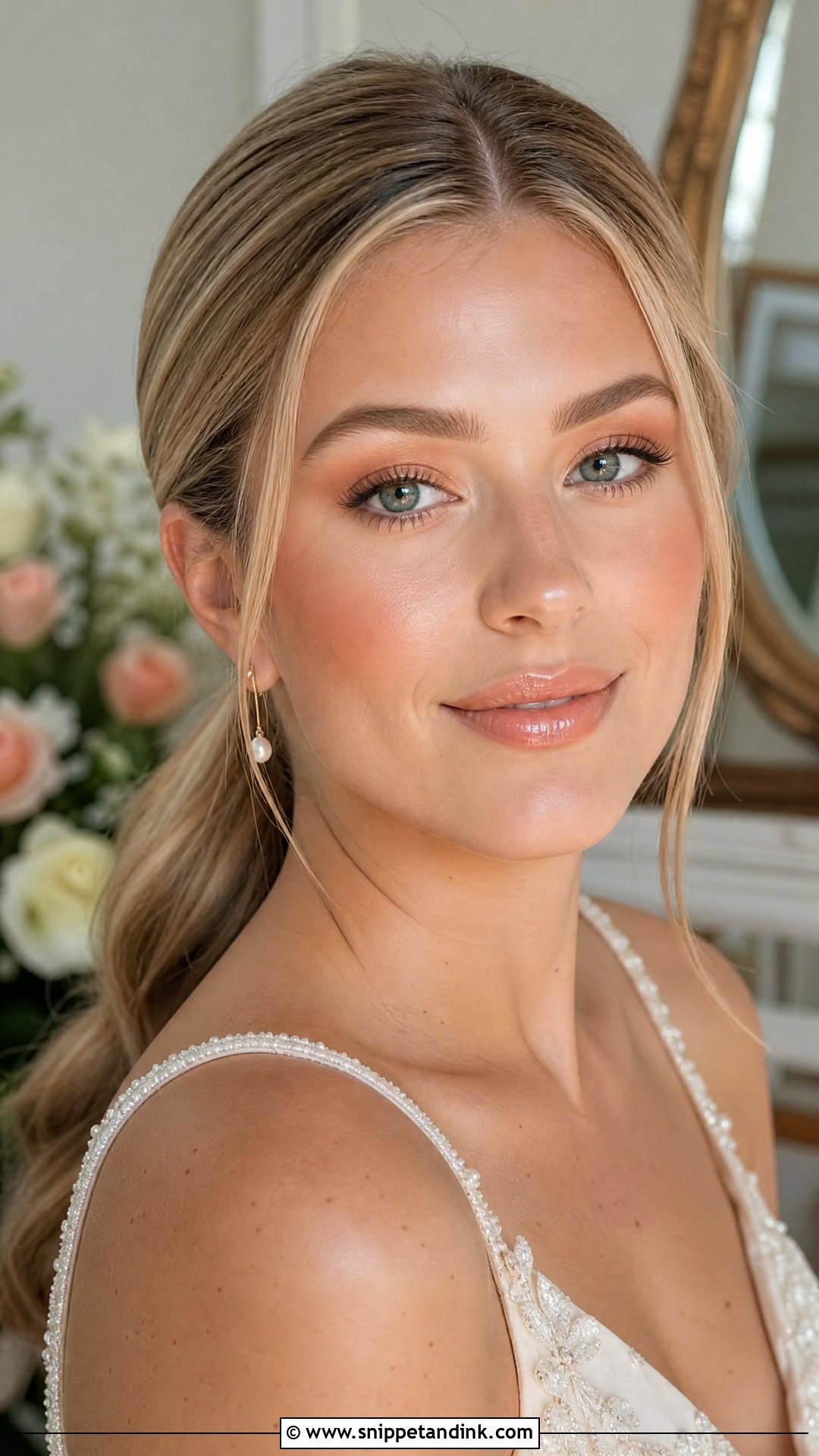 Peach Bridal Makeup - Snippet and Ink - 25 Makeup for Wedding for Bride Ideas