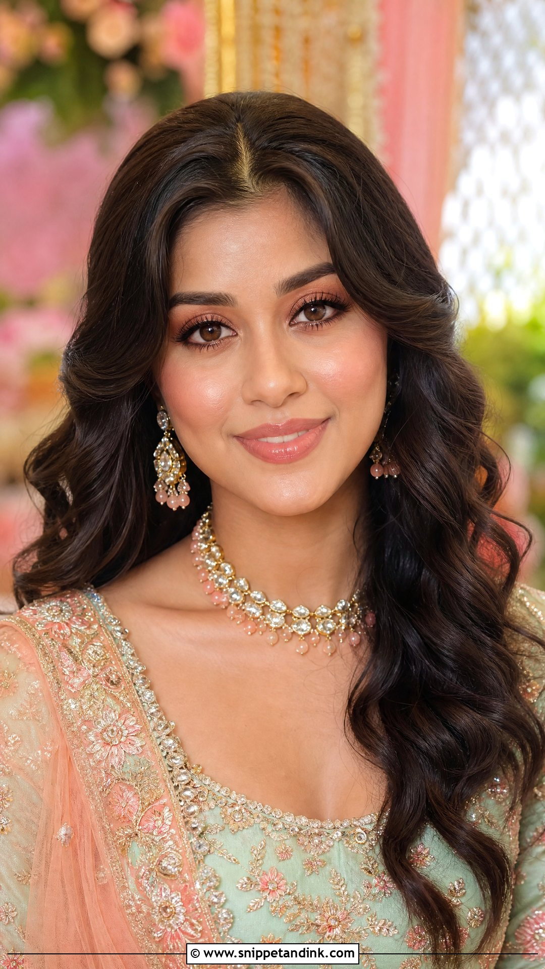 Peach Bridal Makeup - Snippet and Ink - 30 Indian Bridal Makeup Ideas