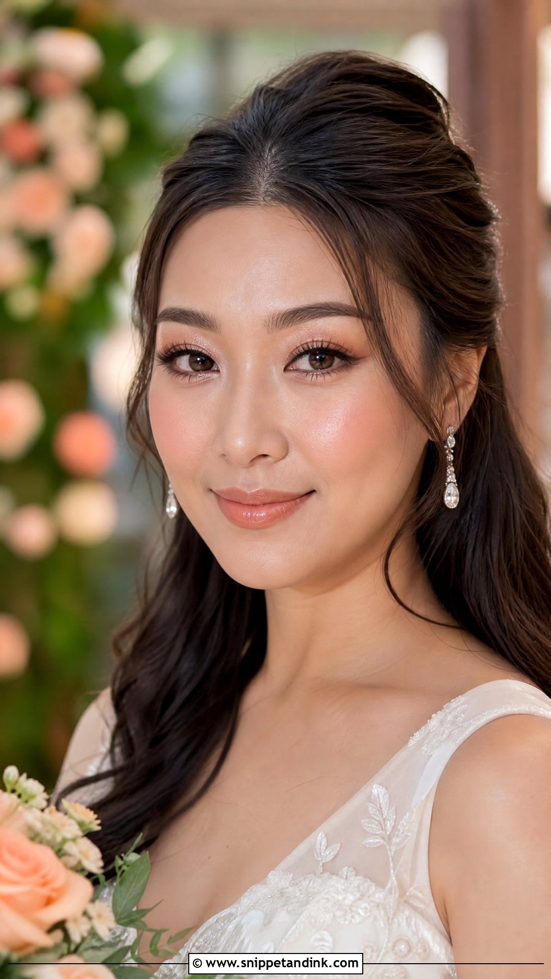 Peach Bridal Makeup - Snippet and Ink - 20 Bridal Makeup Styles