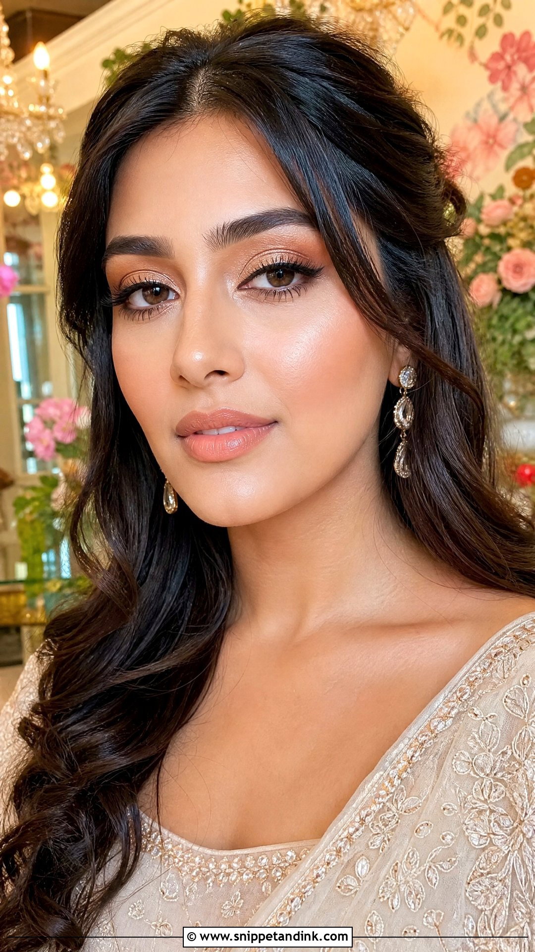 Peach Bridal Makeup - Snippet and Ink - 35 Bride Makeup Ideas