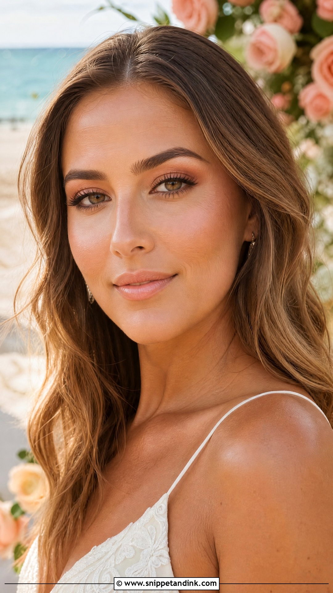 Peach Bridal Makeup For Beach Wedding - Snippet and Ink - 20 Peach Bridal Makeup Ideas