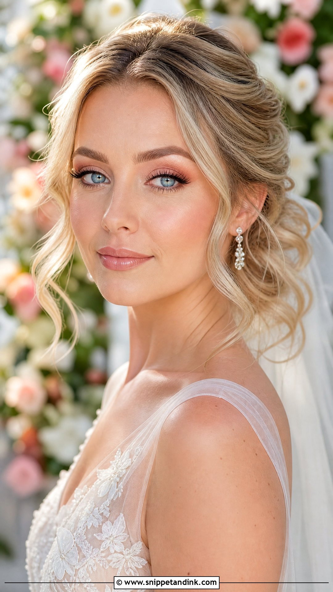 Peach Bridal Makeup For Blondes Blue Eyes - Snippet and Ink - 20 Bridal Makeup for Blondes Blue Eyes