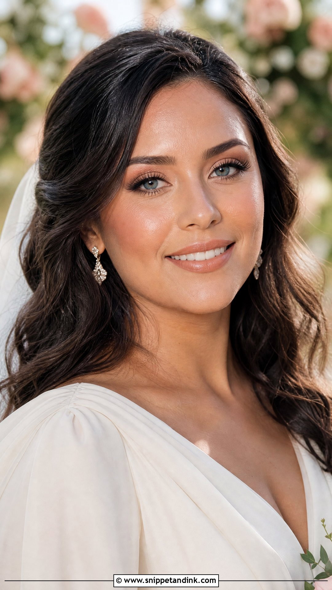 Peach Bridal Makeup For Blue Eyes Brunette - Snippet and Ink - 25 Bridal Makeup for Blue Eyes Brunette