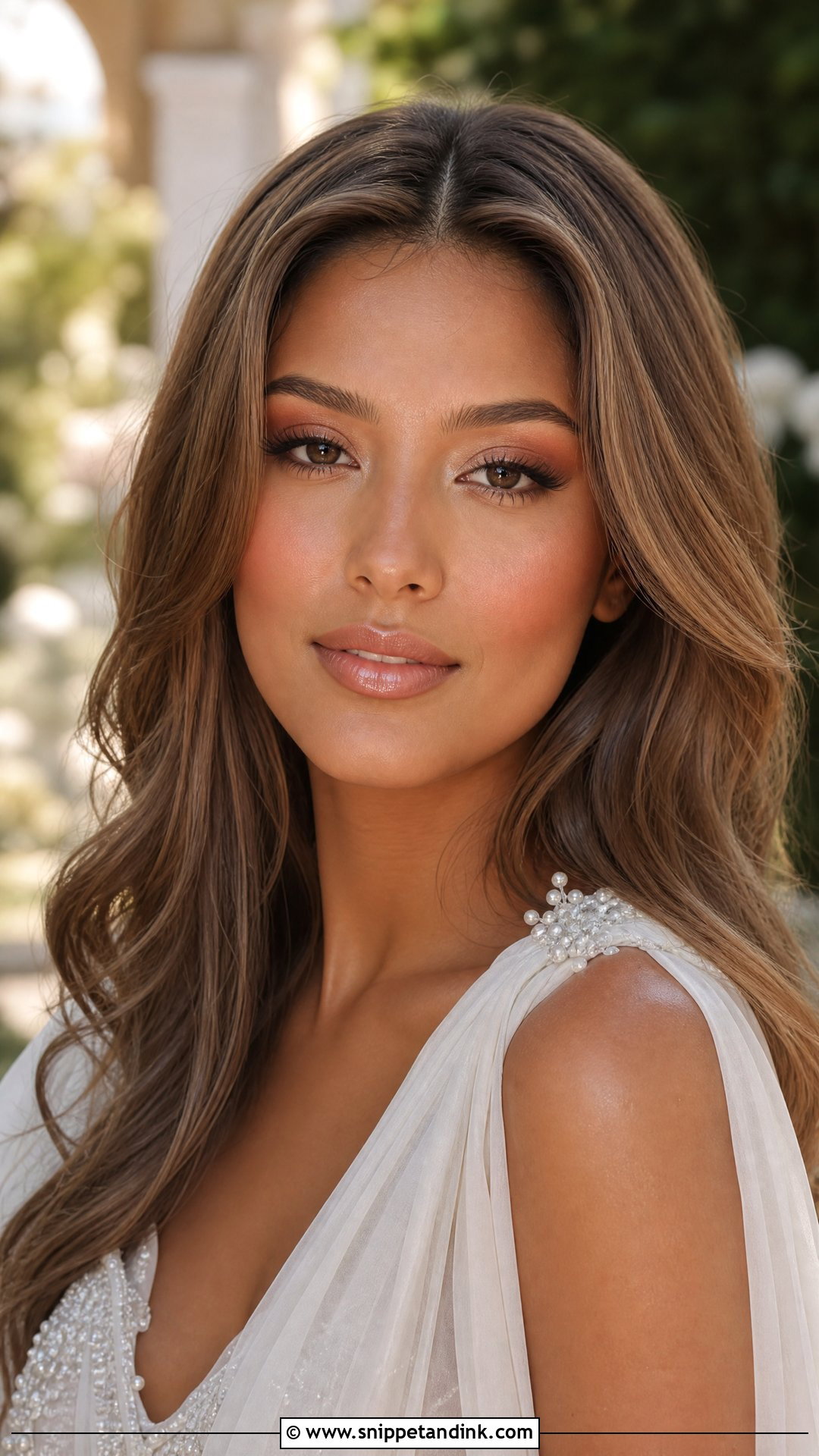 Peach Bridal Makeup For Brown Eyes - Snippet and Ink - 30 Soft Glam Bridal Makeup for Brown Eyes