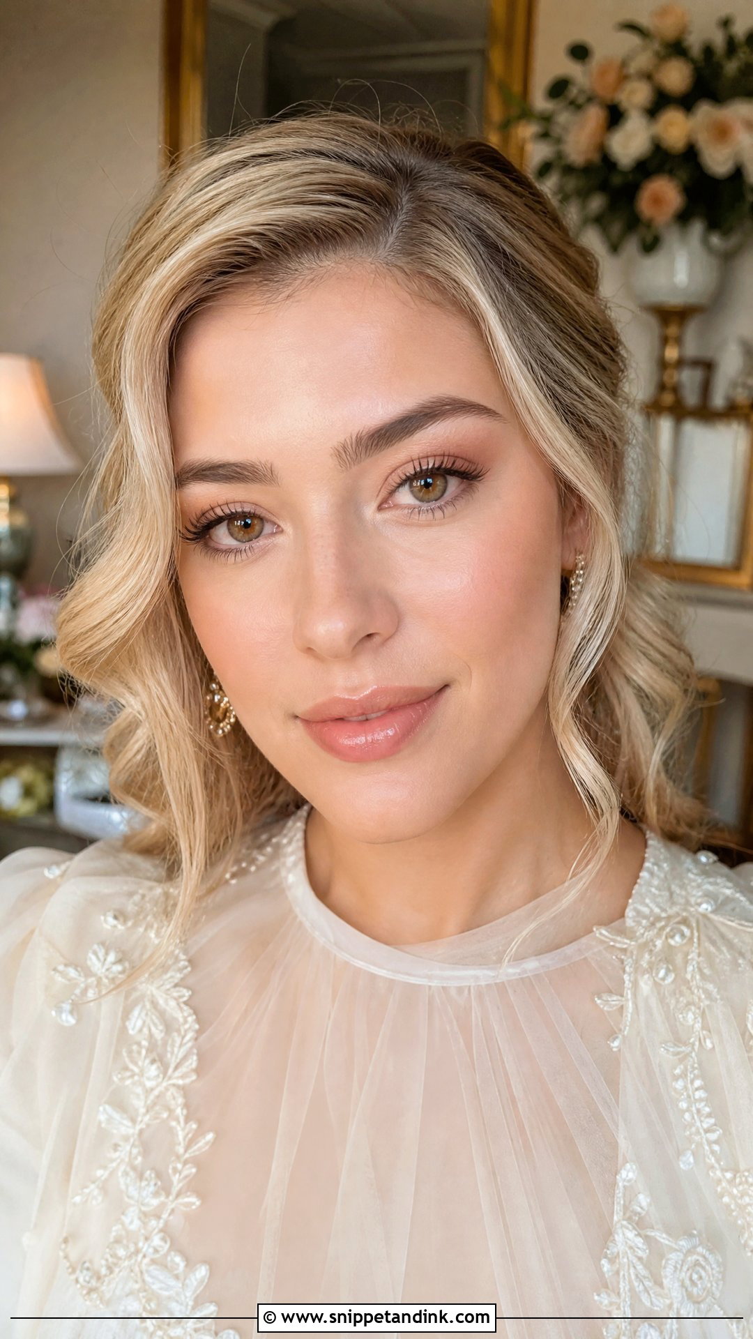 Peach Bridal Makeup For Brown Eyes - Snippet and Ink - 35 Elegant Bridal Makeup for Brown Eyes