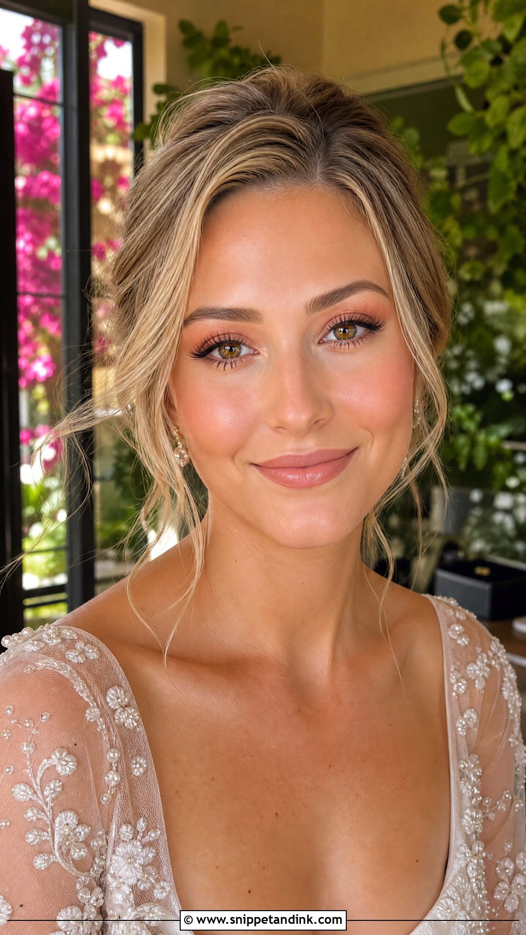 Peach Bridal Makeup For Brown Eyes - Snippet and Ink - 20 Natural Glam Bridal Makeup for Brown Eyes