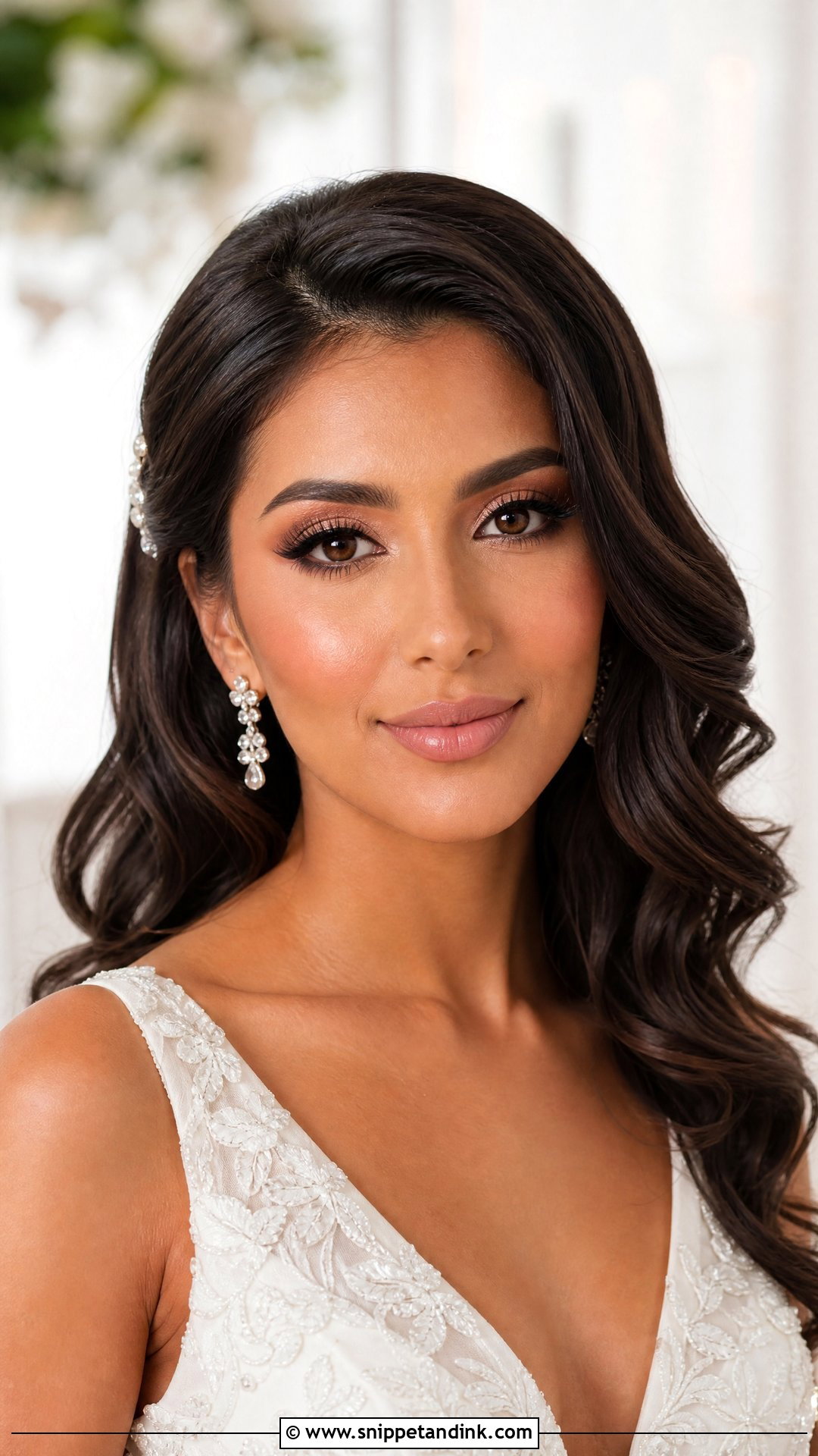 Peach Bridal Makeup For Brown Eyes - Snippet and Ink - 20 Peachy Bridal Makeup Ideas