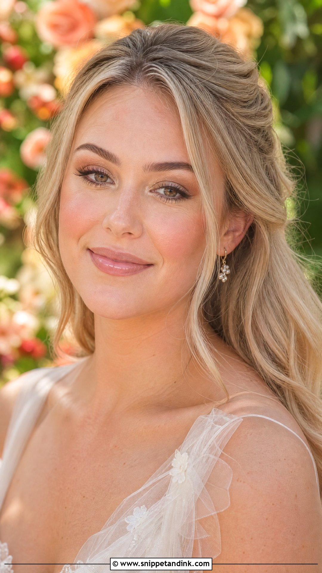 Peach Bridal Makeup For Brown Eyes - Snippet and Ink - 20 Soft Bridal Makeup for Brown Eyes