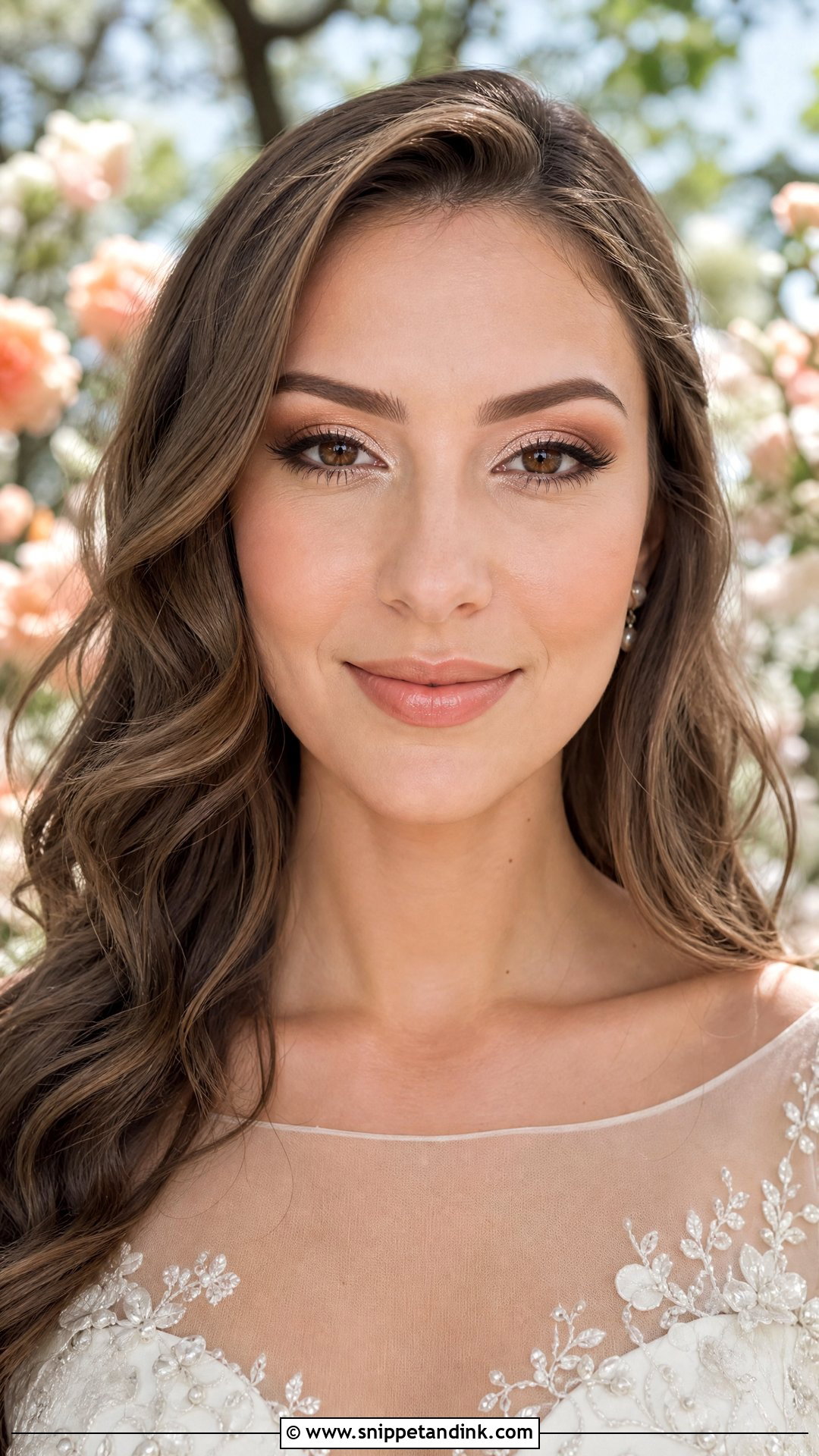 Peach Bridal Makeup For Brown Eyes - Snippet and Ink - 25 Natural Bridal Makeup for Brown Eyes Brunettes