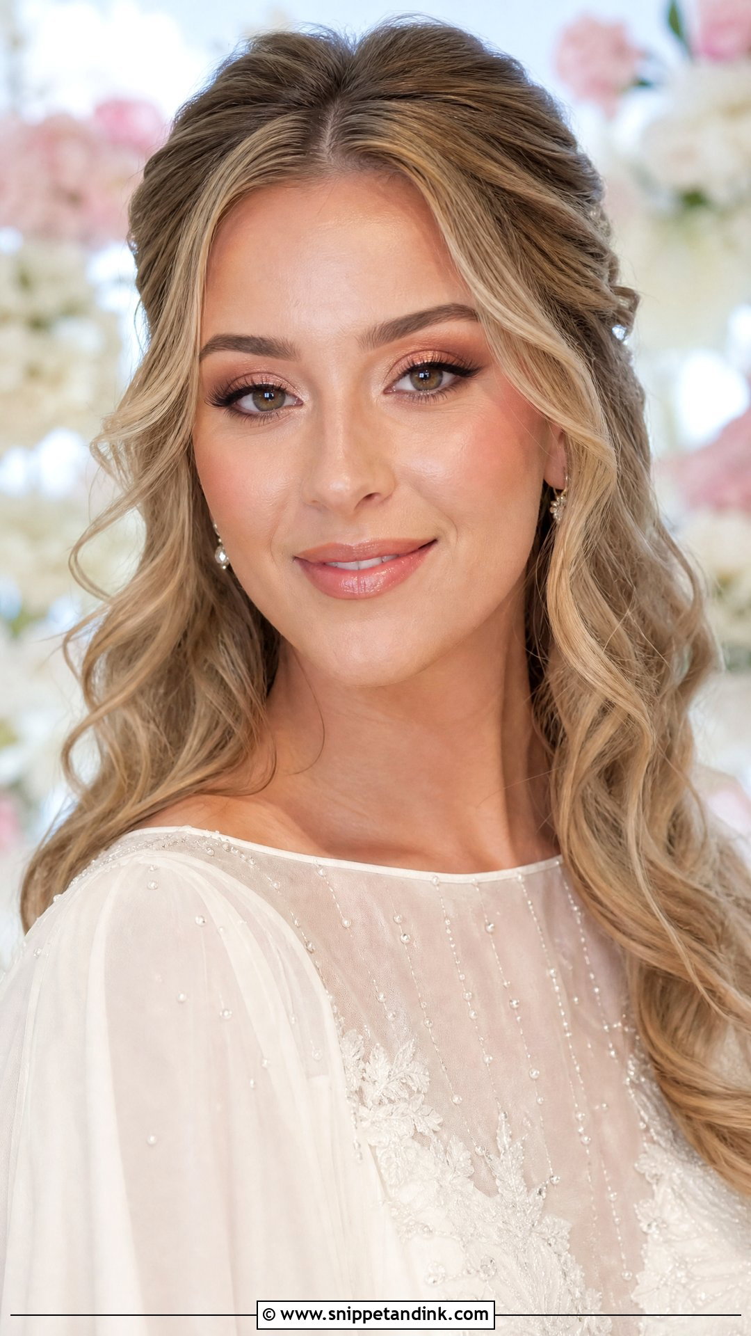 Peach Bridal Makeup For Brown Eyes - Snippet and Ink - 30 Romantic Bridal Wedding Makeup for Brown Eyes