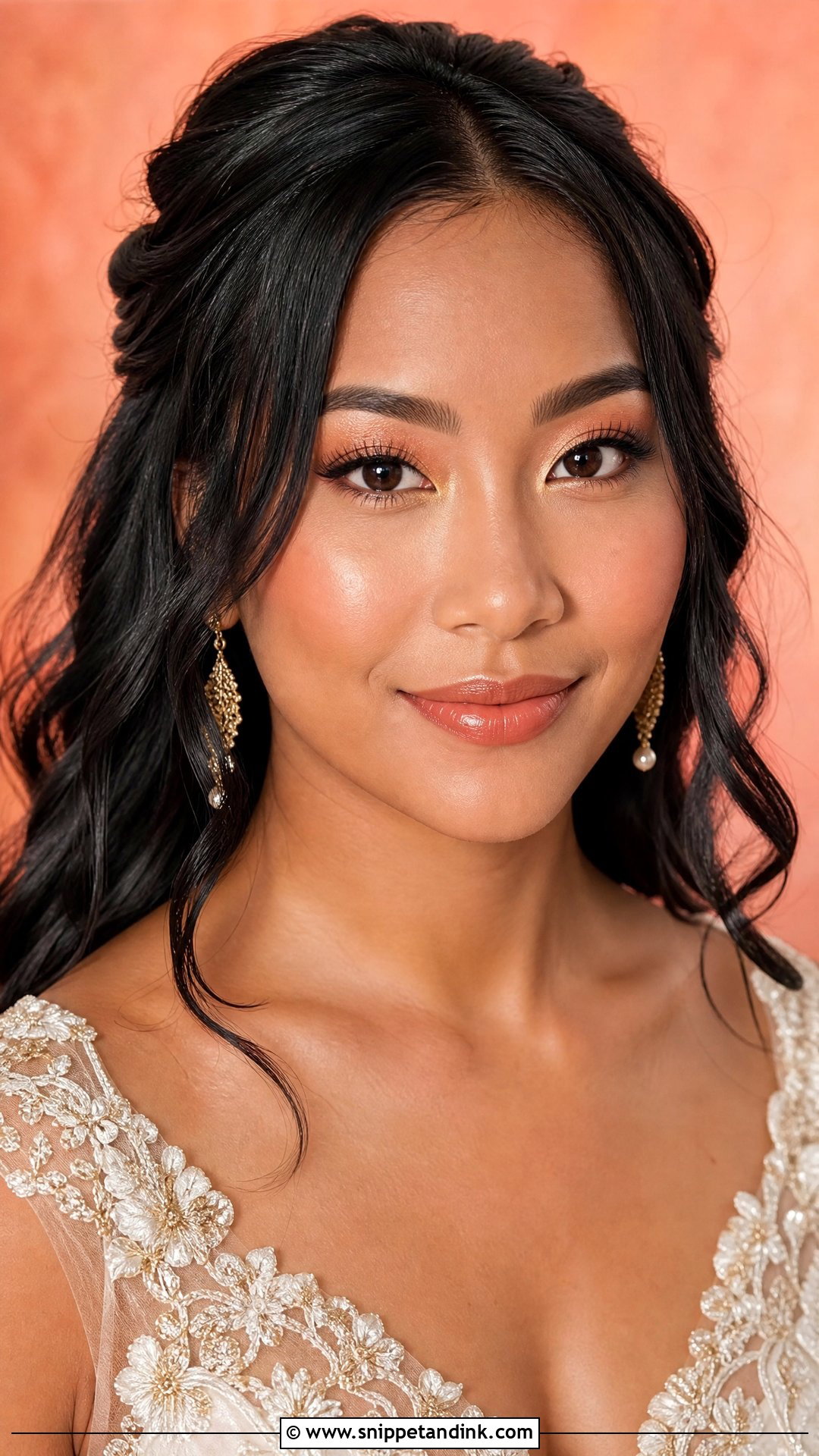 Peach Bridal Makeup For Brown Skin - Snippet and Ink - 25 Bridal Makeup for Brown Skin Ideas