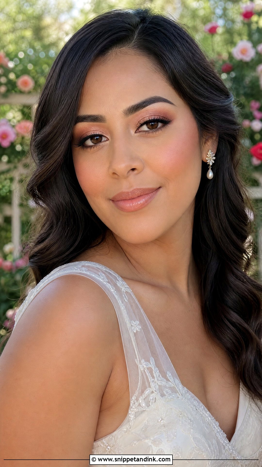 Peach Bridal Makeup For Brunettes - Snippet and Ink - 25 Bridal Makeup for Brunettes
