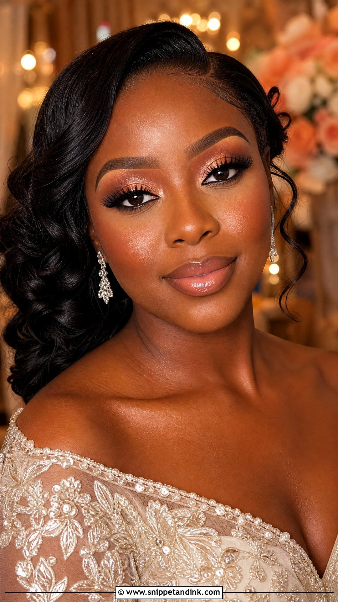 Peach Bridal Makeup For Dark Skin - Snippet and Ink - 20 Peach Bridal Makeup Ideas