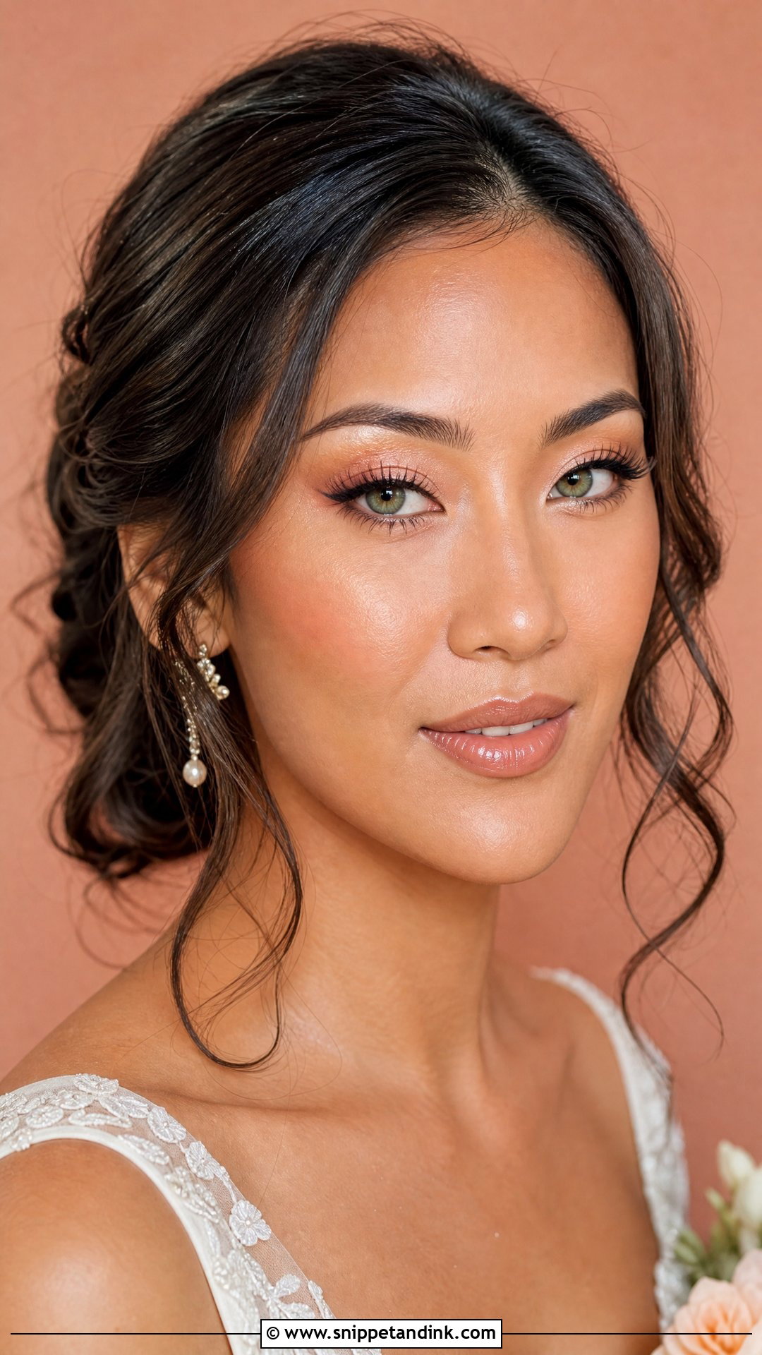 Peach Bridal Makeup For Green Eyes - Snippet and Ink - 20 Bridal Wedding Makeup for Green Eyes