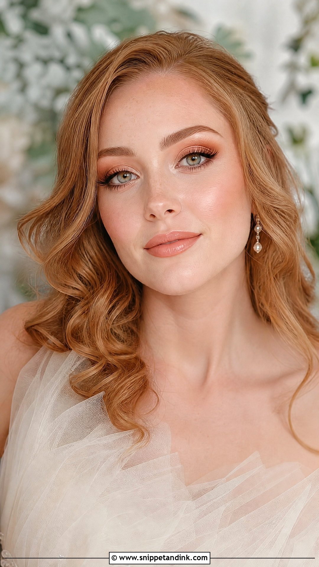 Peach Bridal Makeup For Green Eyes - Snippet and Ink - 20 Glowy Bridal Makeup for Green Eyes