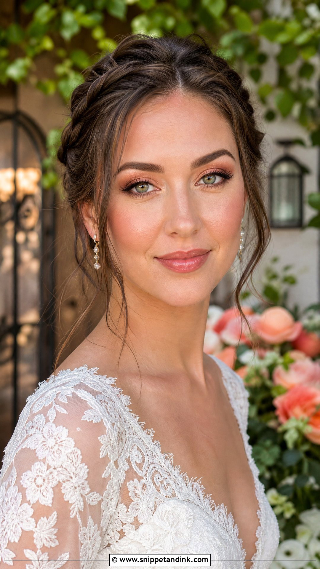 Peach Bridal Makeup For Green Eyes - Snippet and Ink - 20 Peach Bridal Makeup Ideas