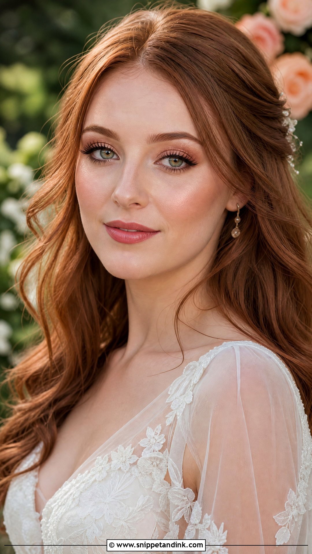 Peach Bridal Makeup For Green Eyes - Snippet and Ink - 20 Peachy Bridal Makeup Ideas