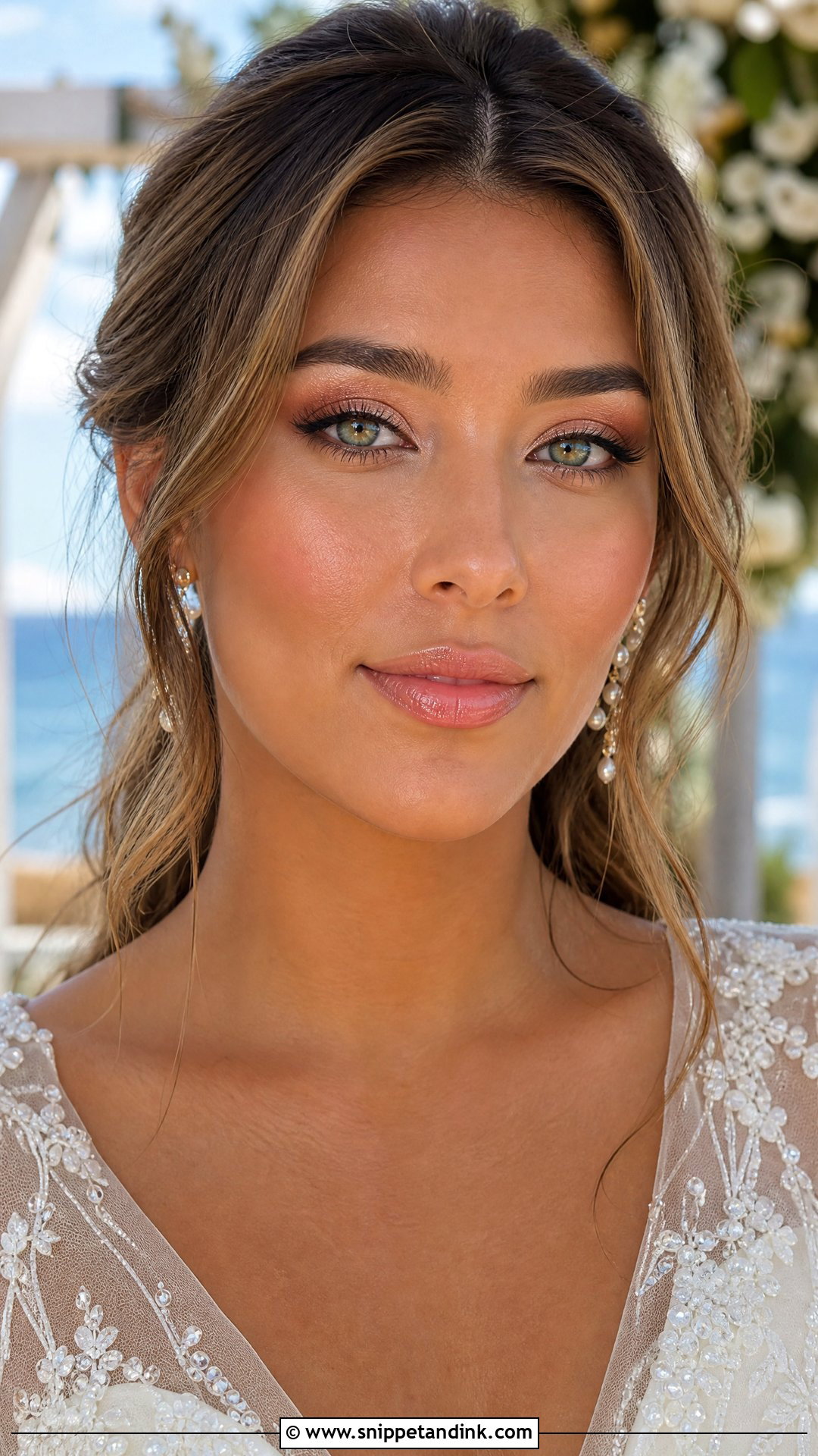 Peach Bridal Makeup For Green Eyes - Snippet and Ink - 30 Bridal Makeup for Green Eyes
