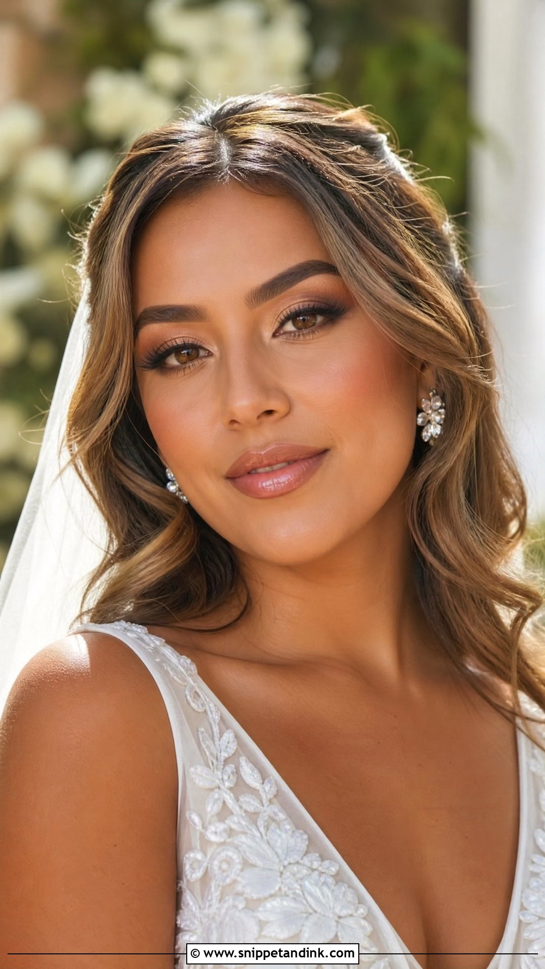 Peach Bridal Makeup For Hazel Eyes - Snippet and Ink - 20 Soft Glam Bridal Makeup for Hazel Eyes
