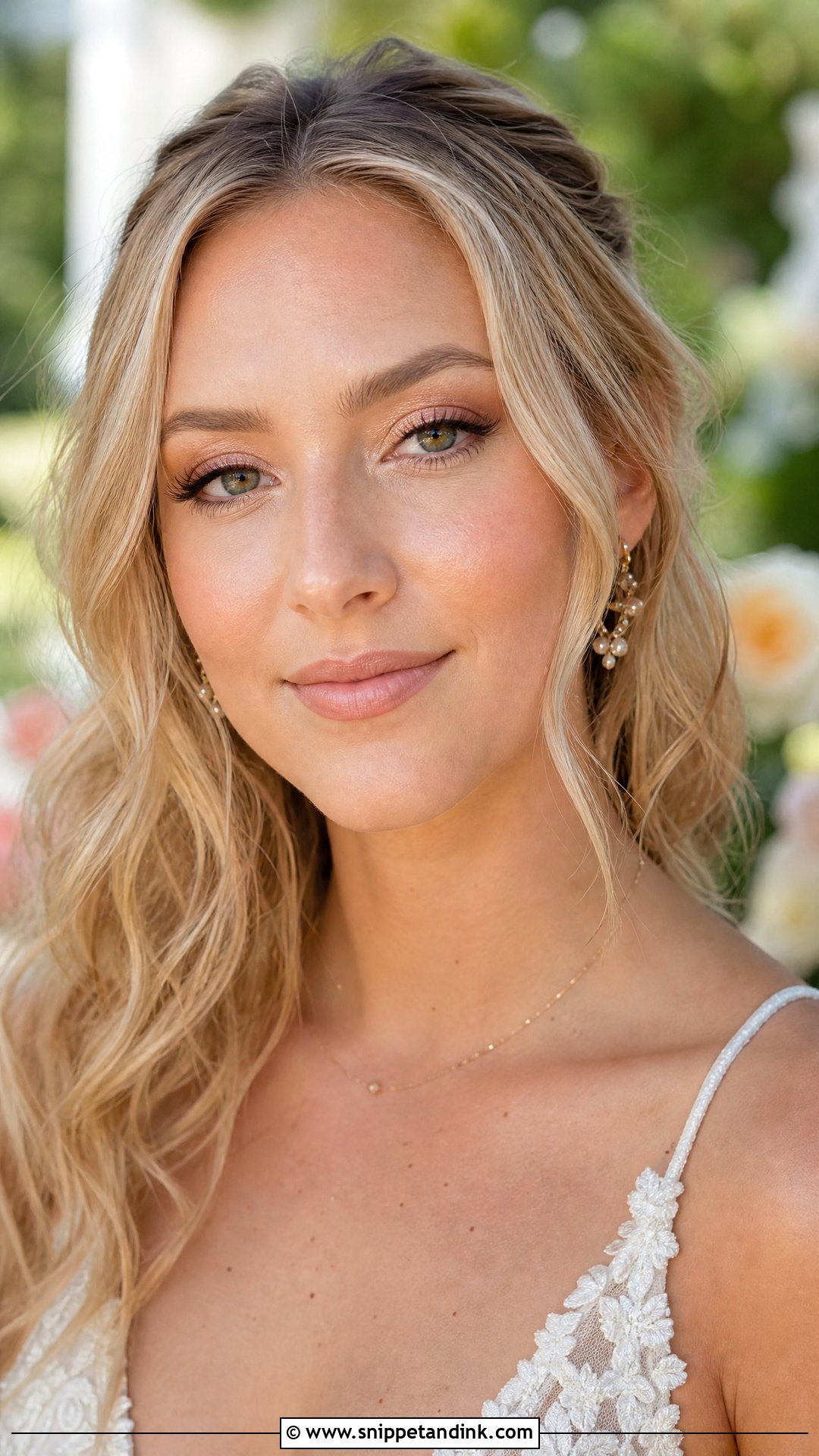 Peach Bridal Makeup Look - Snippet and Ink - 35 Bridal Makeup Looks