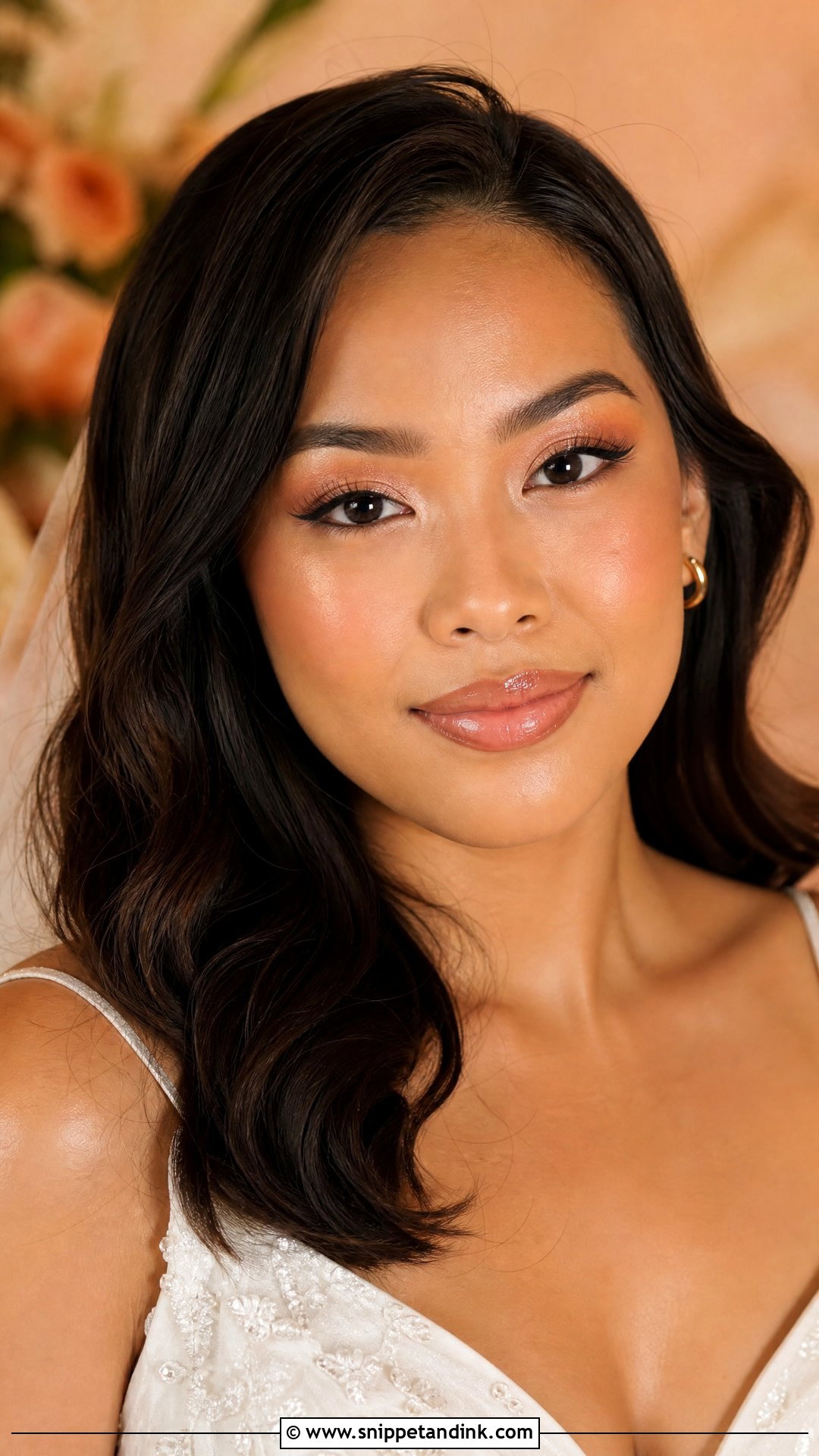 Peach Bridal Makeup On Brown Skin - Snippet and Ink - 20 Bridal Makeup on Brown Skin Ideas