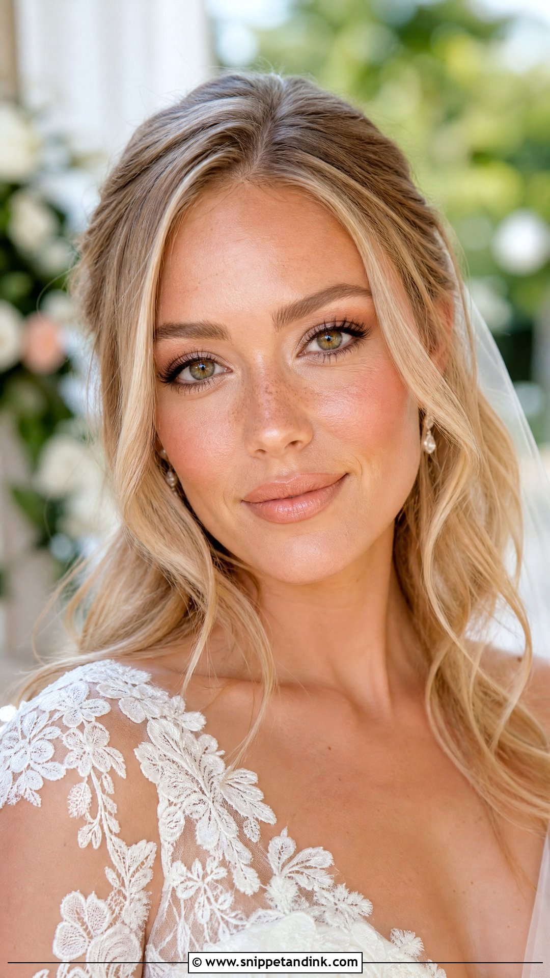 Peach Bridal Makeup With Freckles - Snippet and Ink - 20 Bridal Makeup Freckles
