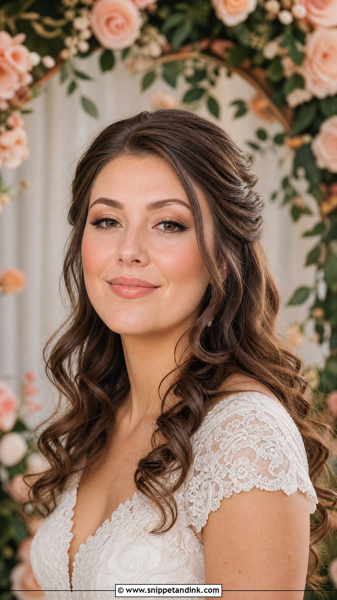 Peach Bridal Makeup With Peach Lipstick - Snippet and Ink - 20 Peach Bridal Makeup Ideas