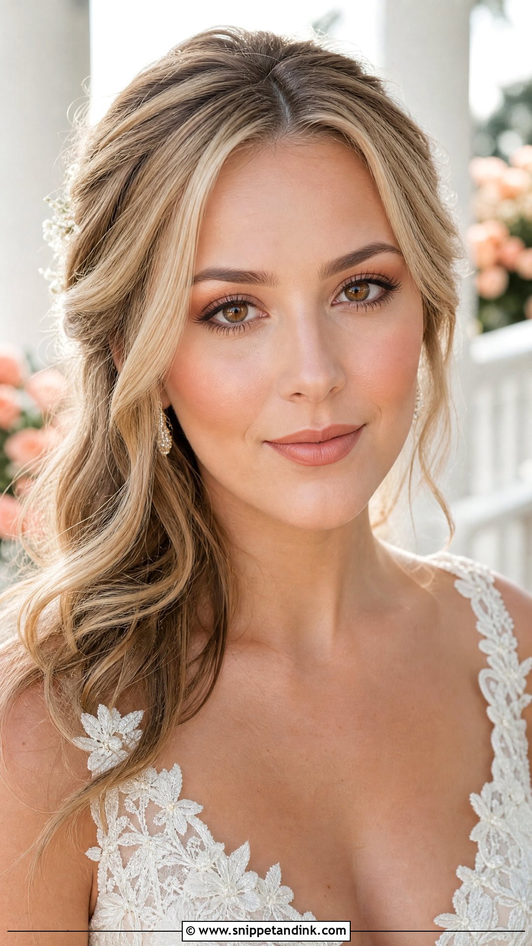 Peach Bridal Makeup for Brown Eyes - Snippet and Ink - 25 Bridal Make Up for Brown Eyes