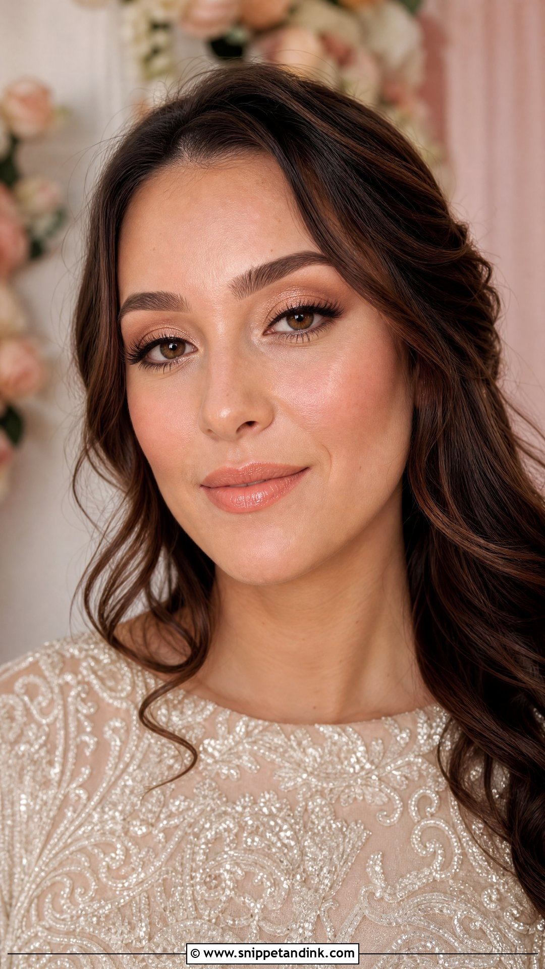 Peach Bride Makeup For Blue Eyes Brunette - Snippet and Ink - 20 Bride Makeup for Blue Eyes Brunette