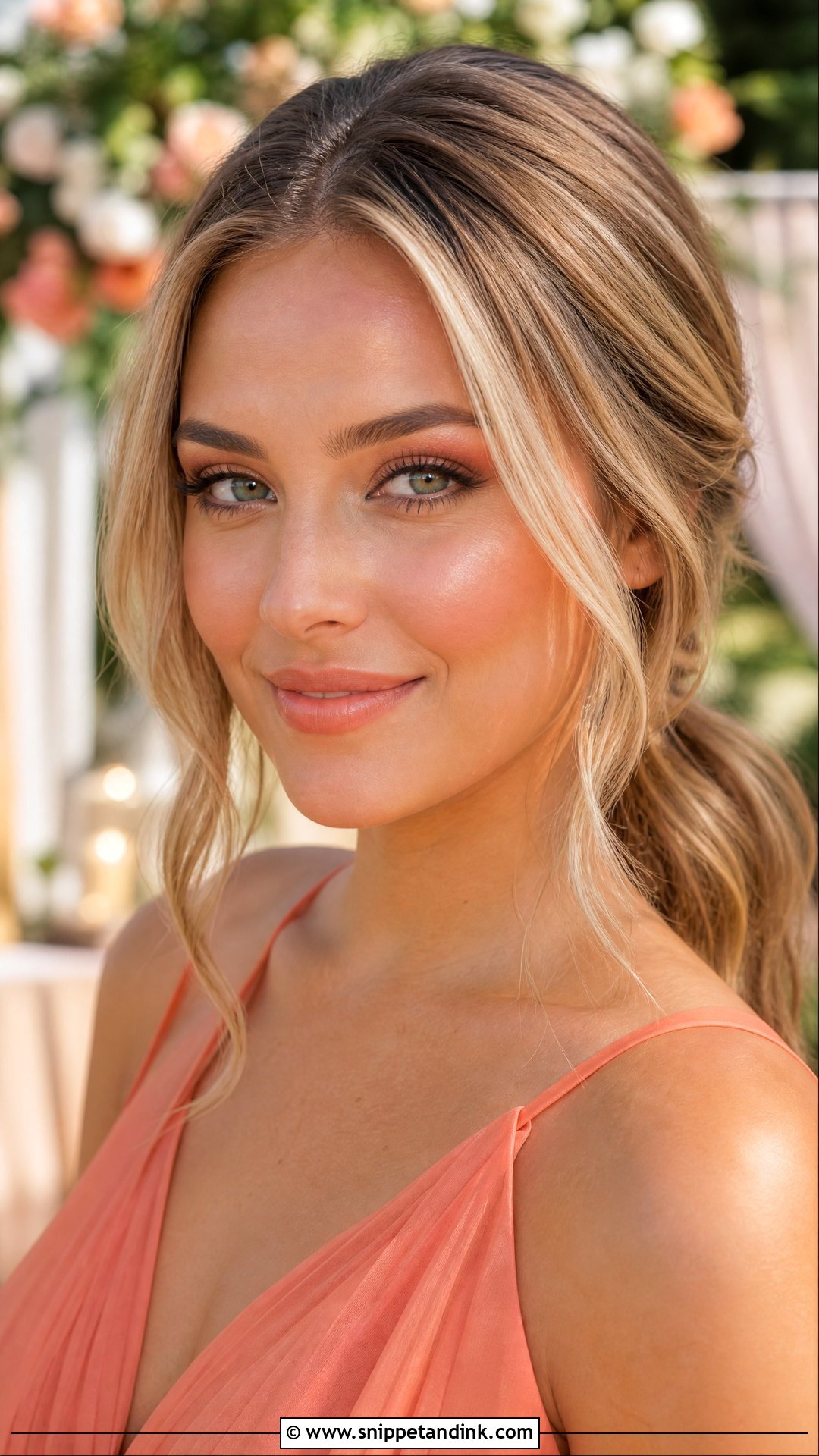 Peach Bridesmaid Makeup - Snippet and Ink - 20 Makeup for Wedding Bridesmaid Ideas