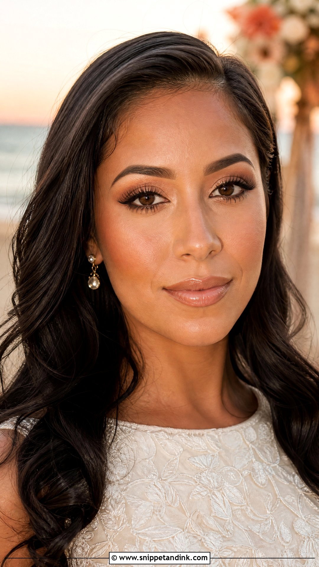 Peach Bronze Wedding Makeup - Snippet and Ink - 20 Peachy Wedding Makeup Ideas