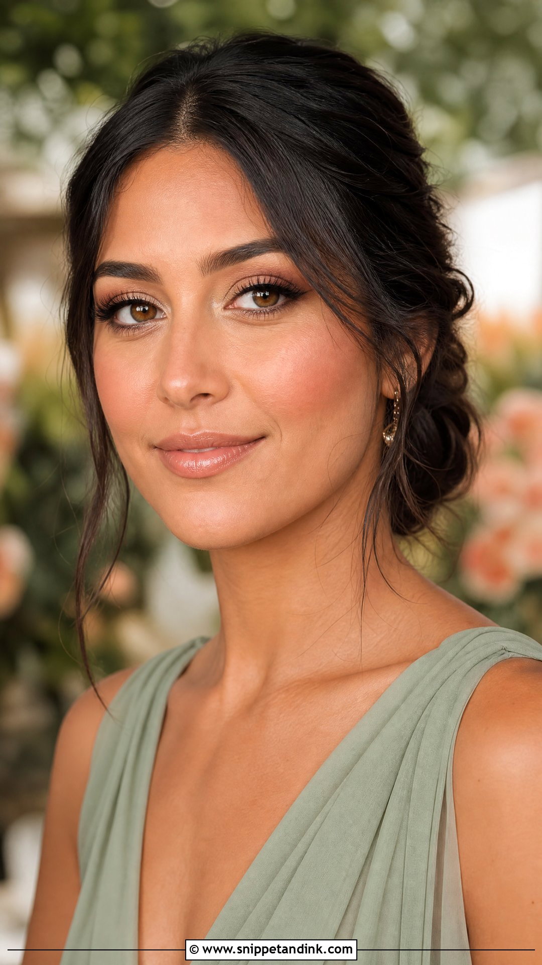 Peach Brown Fall Bridesmaid Makeup - Snippet and Ink - 20 Fall Wedding Makeup for Bridesmaids