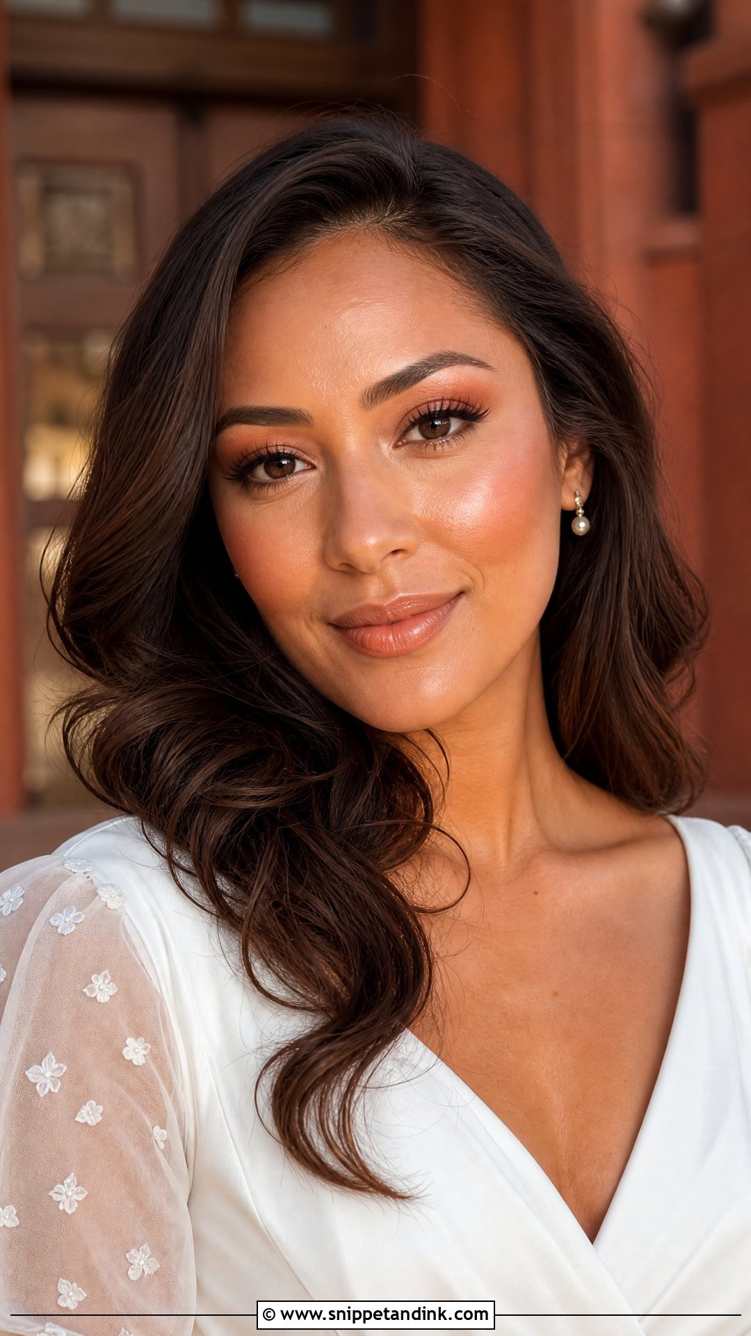 Peach Civil Wedding Makeup - Snippet and Ink - 20 Civil Wedding Makeup Ideas