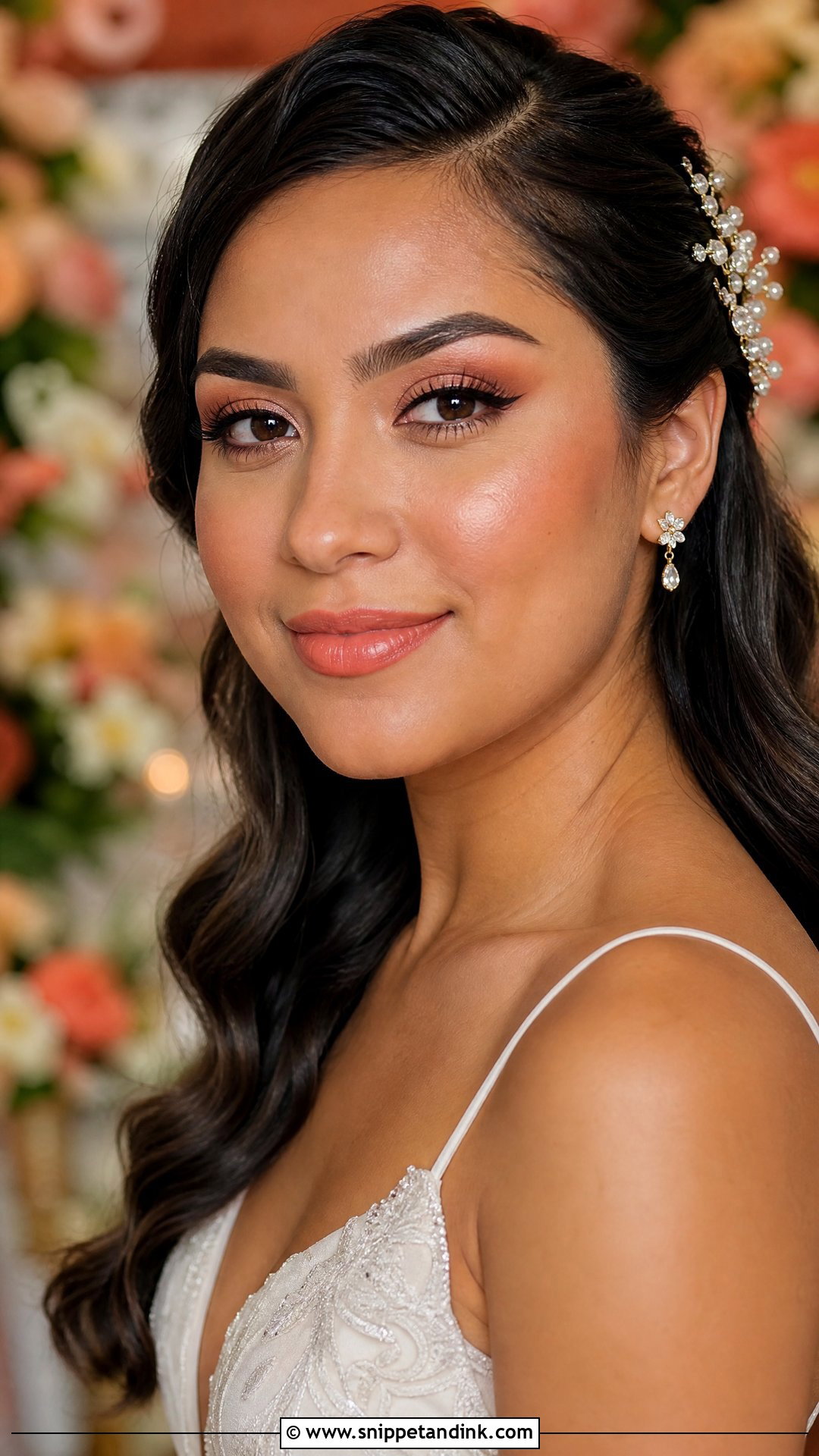 Peach Coral Wedding Makeup - Snippet and Ink - 20 Peachy Wedding Makeup Ideas