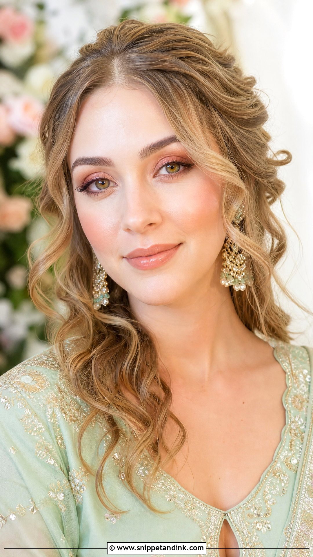 Peach Desi Wedding Guest Makeup - Snippet and Ink - 20 Desi Wedding Guest Makeup Ideas